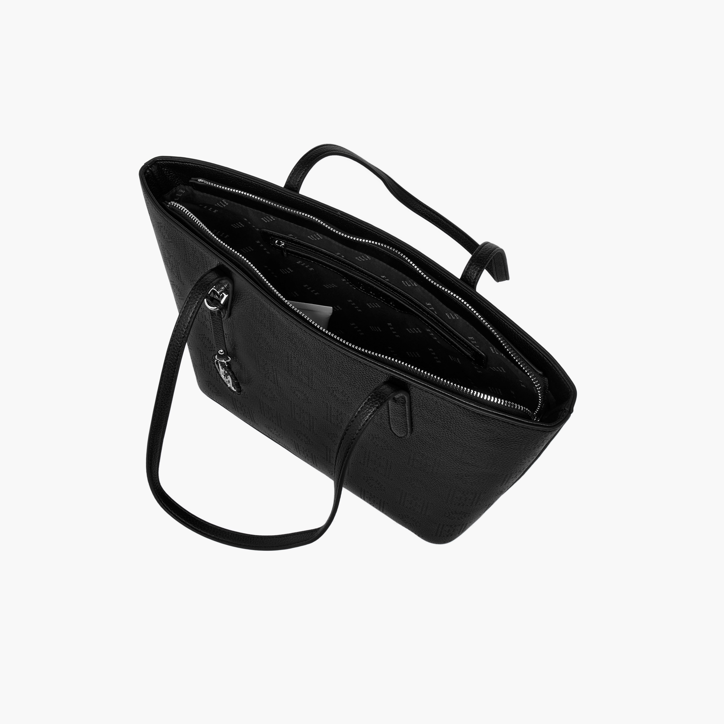 Elle Laser Cut Tote Bag with Double Handle and Zip Closure-women-bagsandwallets-handbags-image-8