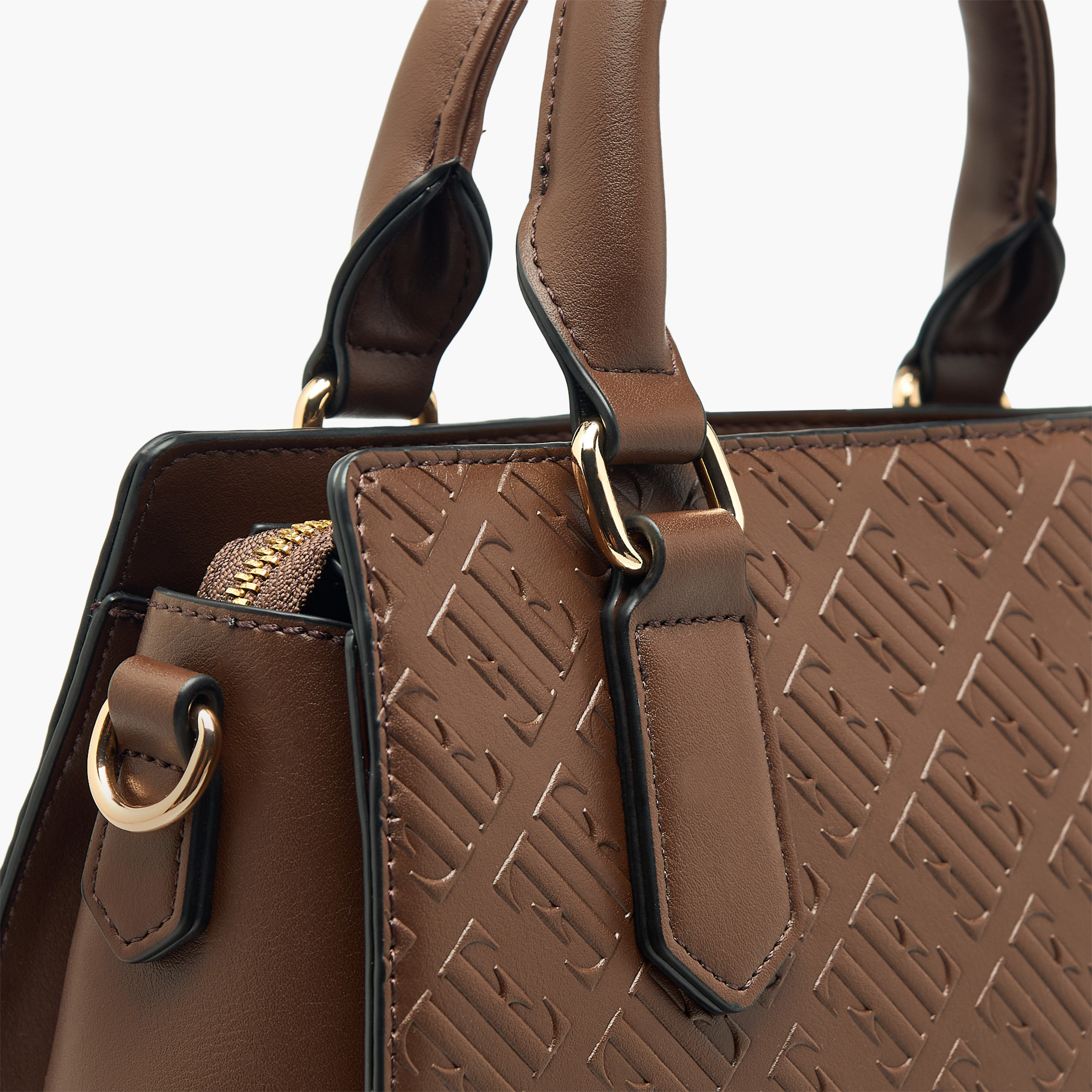 شنطة توتي بحزام قابل للفصل وسحاب إغلاق ونقوش مونوجرام من إيل-women-bagsandwallets-handbags-image-7