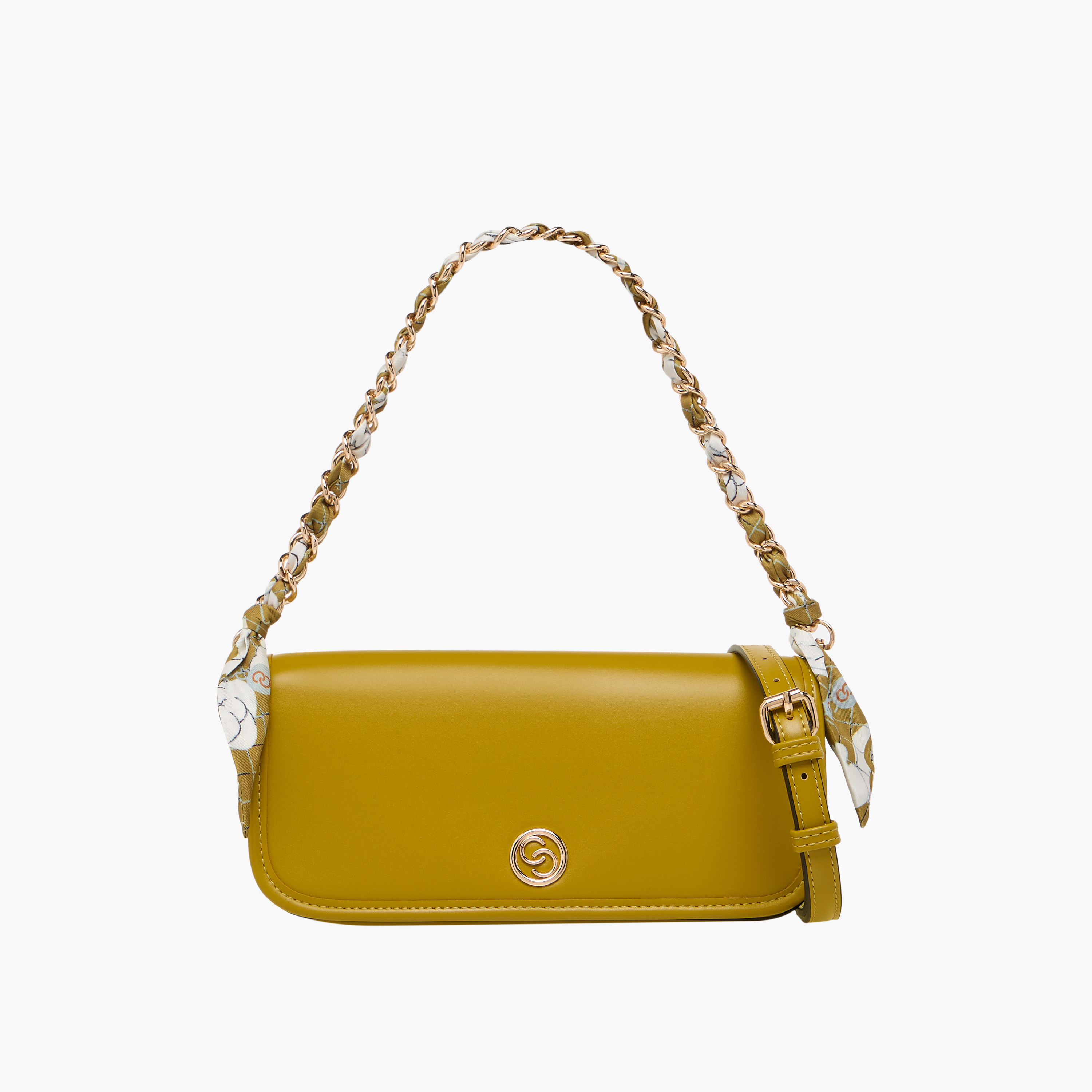 شنطة كروس بودي سادة بحزام قابل للفصل وطية إغلاق من سيليست-women-bagsandwallets-handbags-image-1