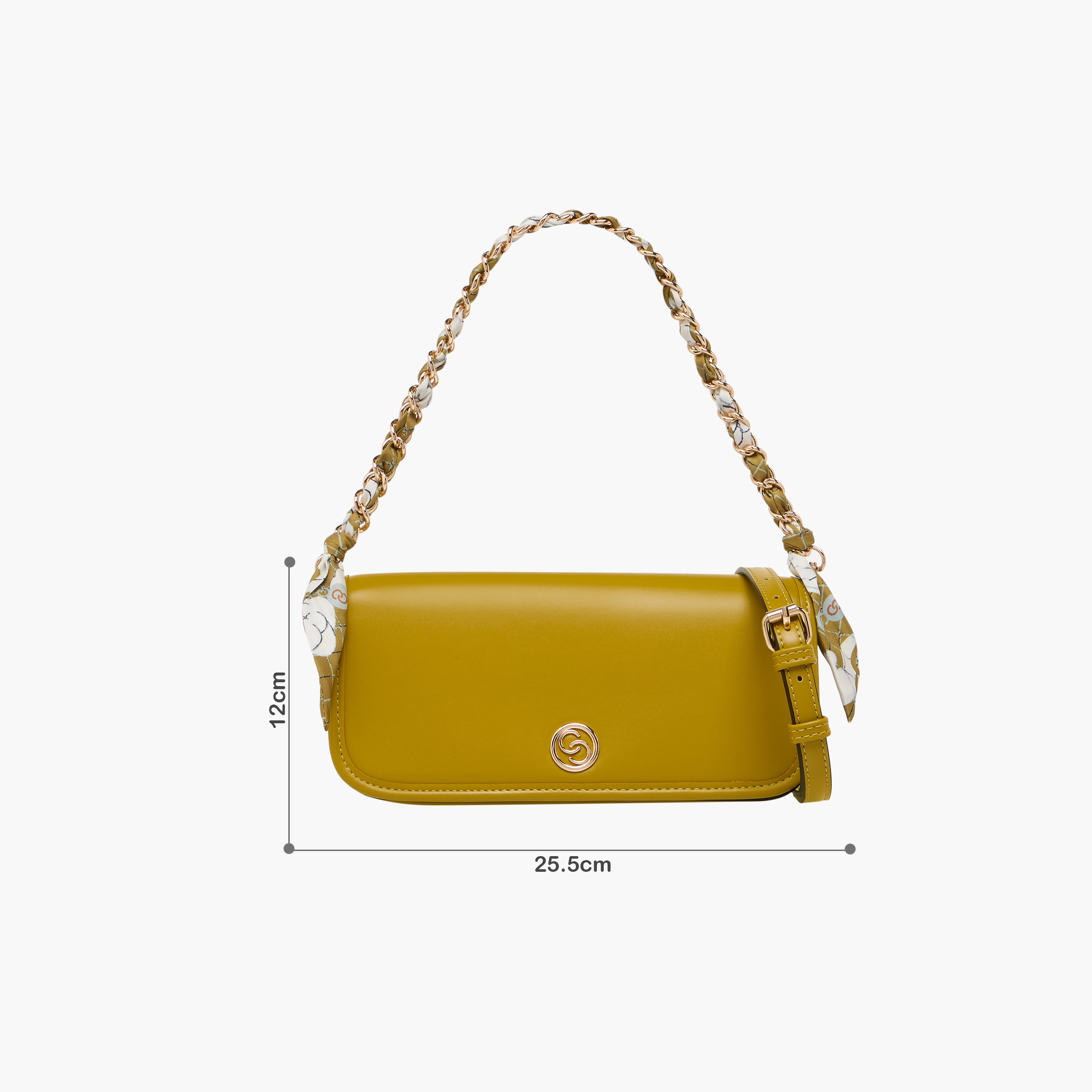 شنطة كروس بودي سادة بحزام قابل للفصل وطية إغلاق من سيليست-women-bagsandwallets-handbags-image-2