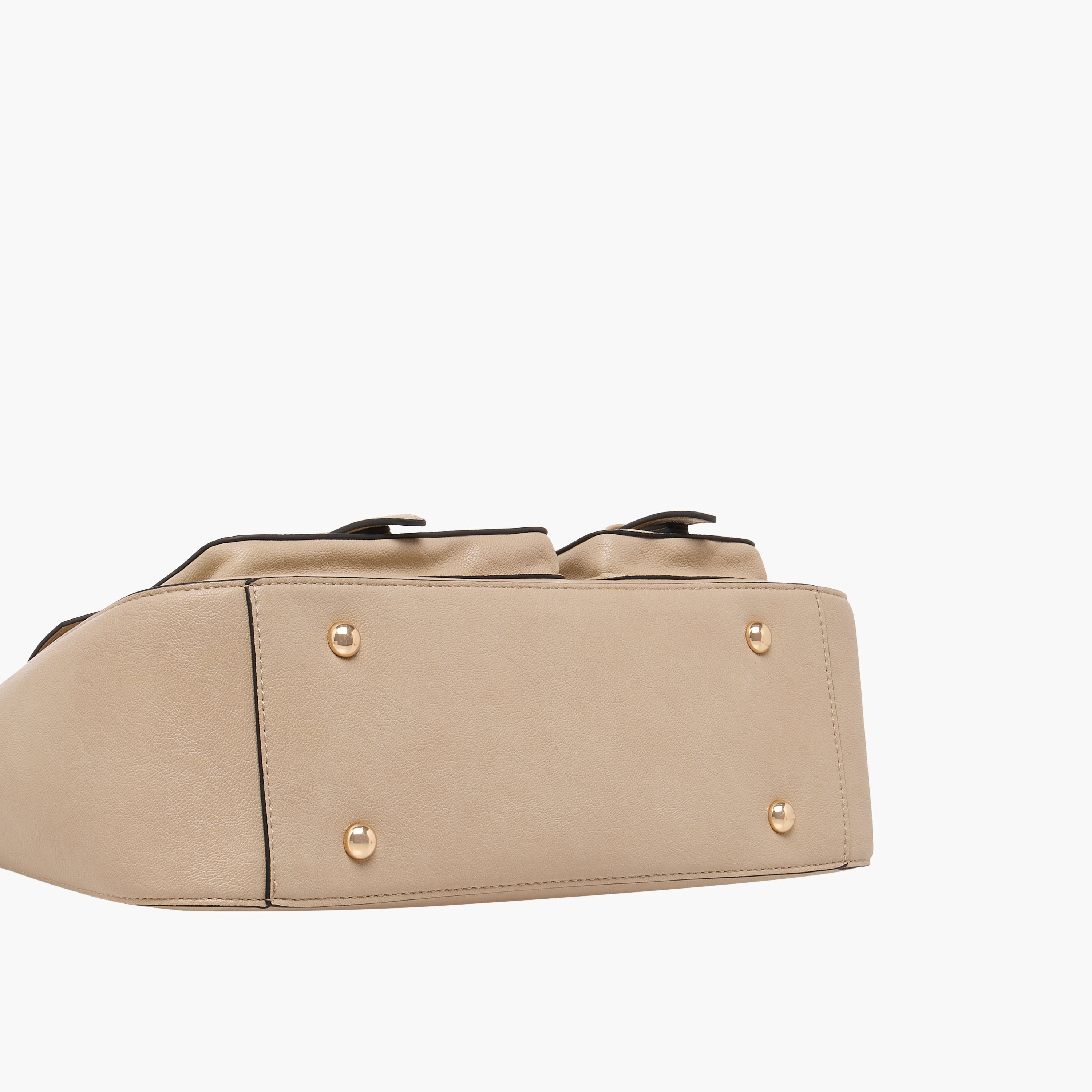 Celeste Solid Tote Bag with Detachable Strap and Zip Closure-women-bagsandwallets-handbags-image-8