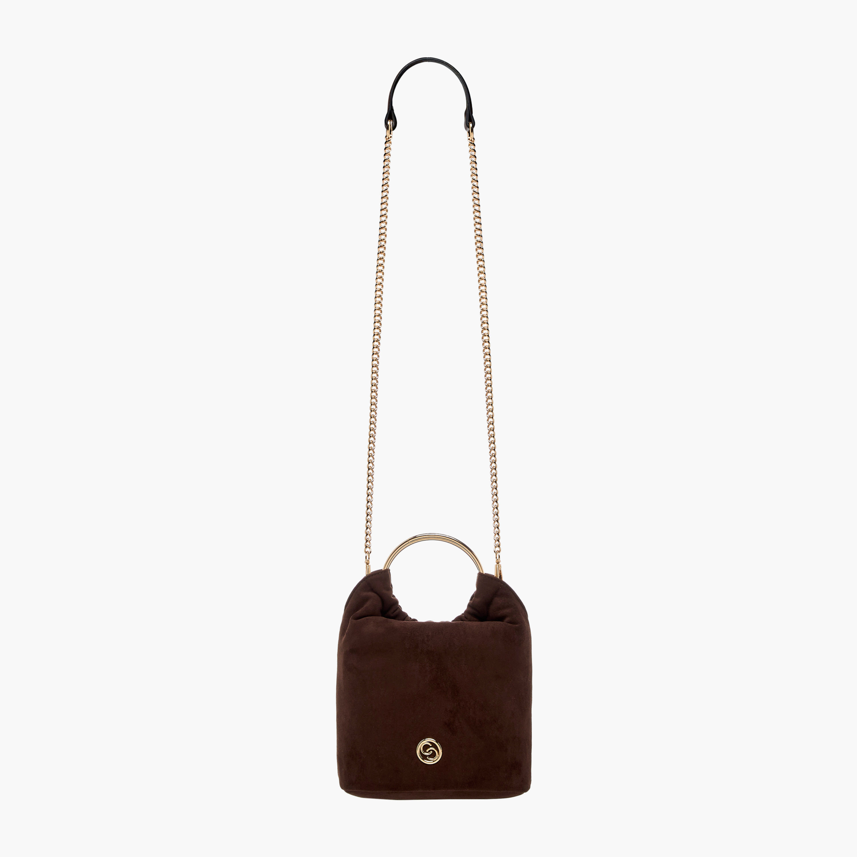 شنطة كروس بودي سادة بحزام سلسلة قابل للفصل وزر إغلاق من سيليست-women-bagsandwallets-handbags-image-3