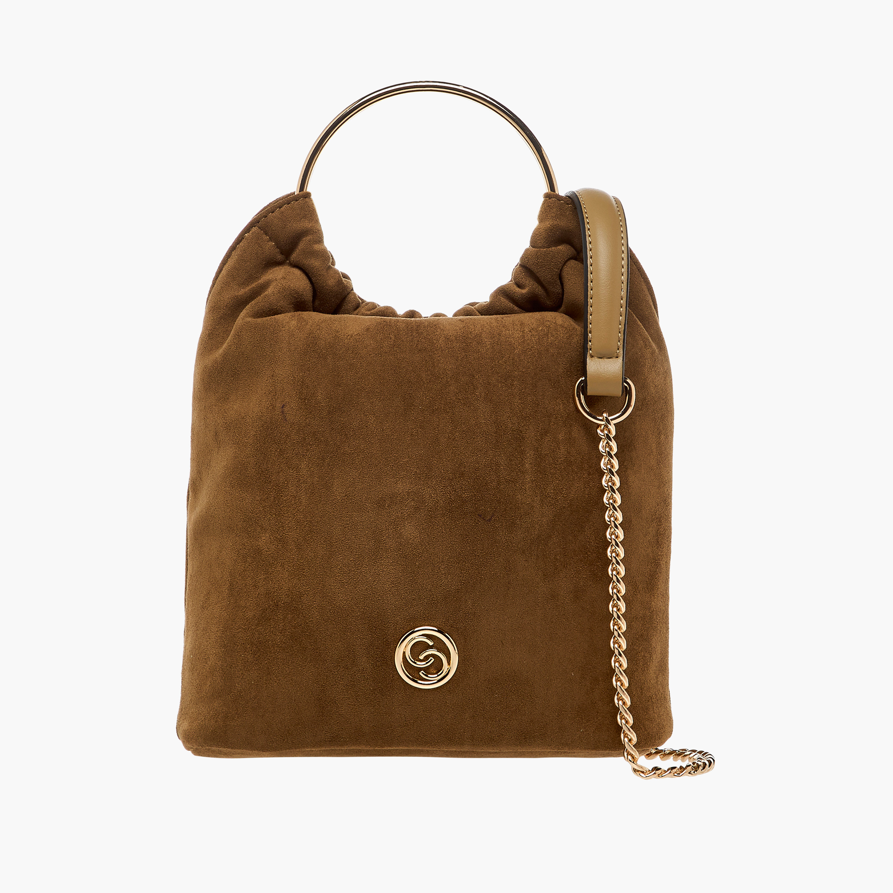 Celeste Solid Crossbody Bag with Detachable Chain Strap and Button Closure-women-bagsandwallets-handbags-image-1