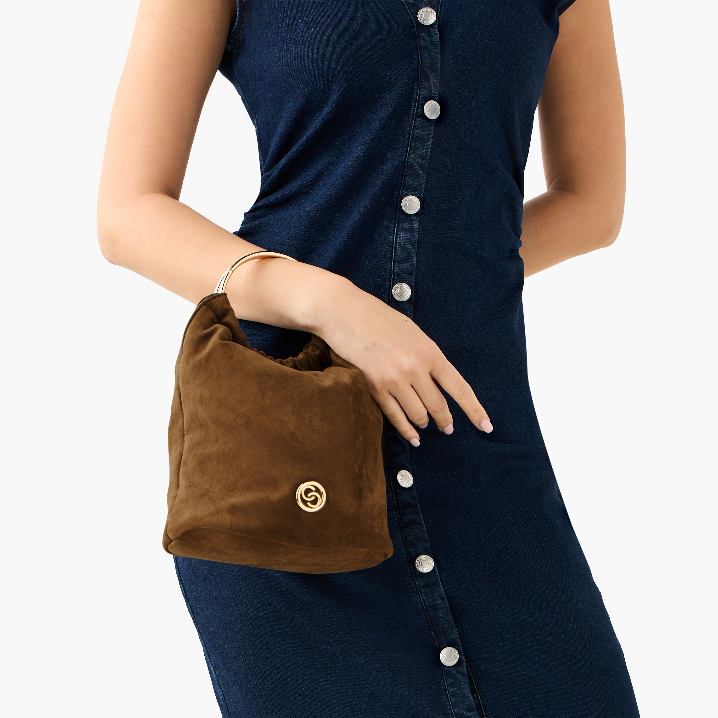 Celeste Solid Crossbody Bag with Detachable Chain Strap and Button Closure-women-bagsandwallets-handbags-image-8