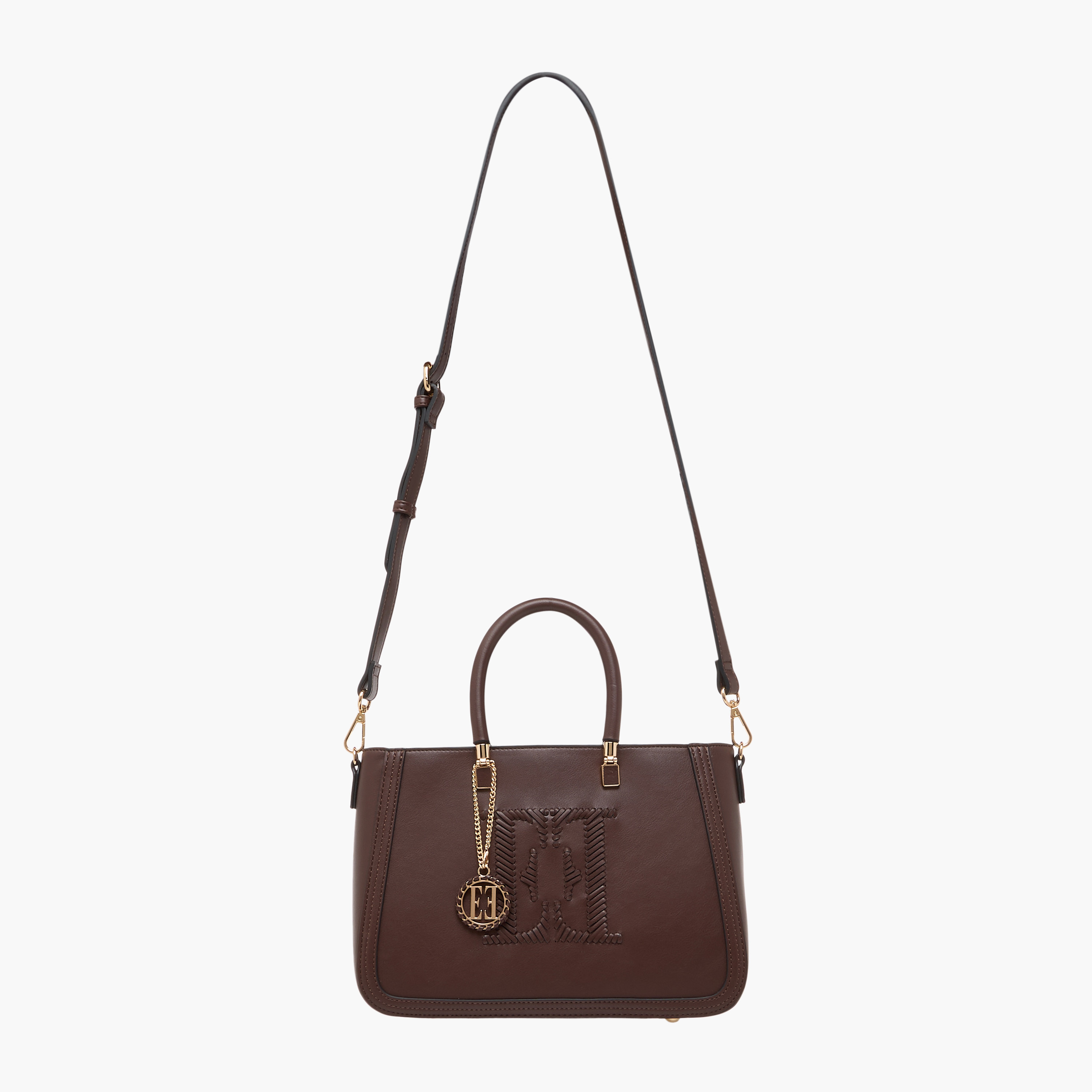Elle Stitch Detail Tote Bag with Zip Closure-women-bagsandwallets-handbags-image-4