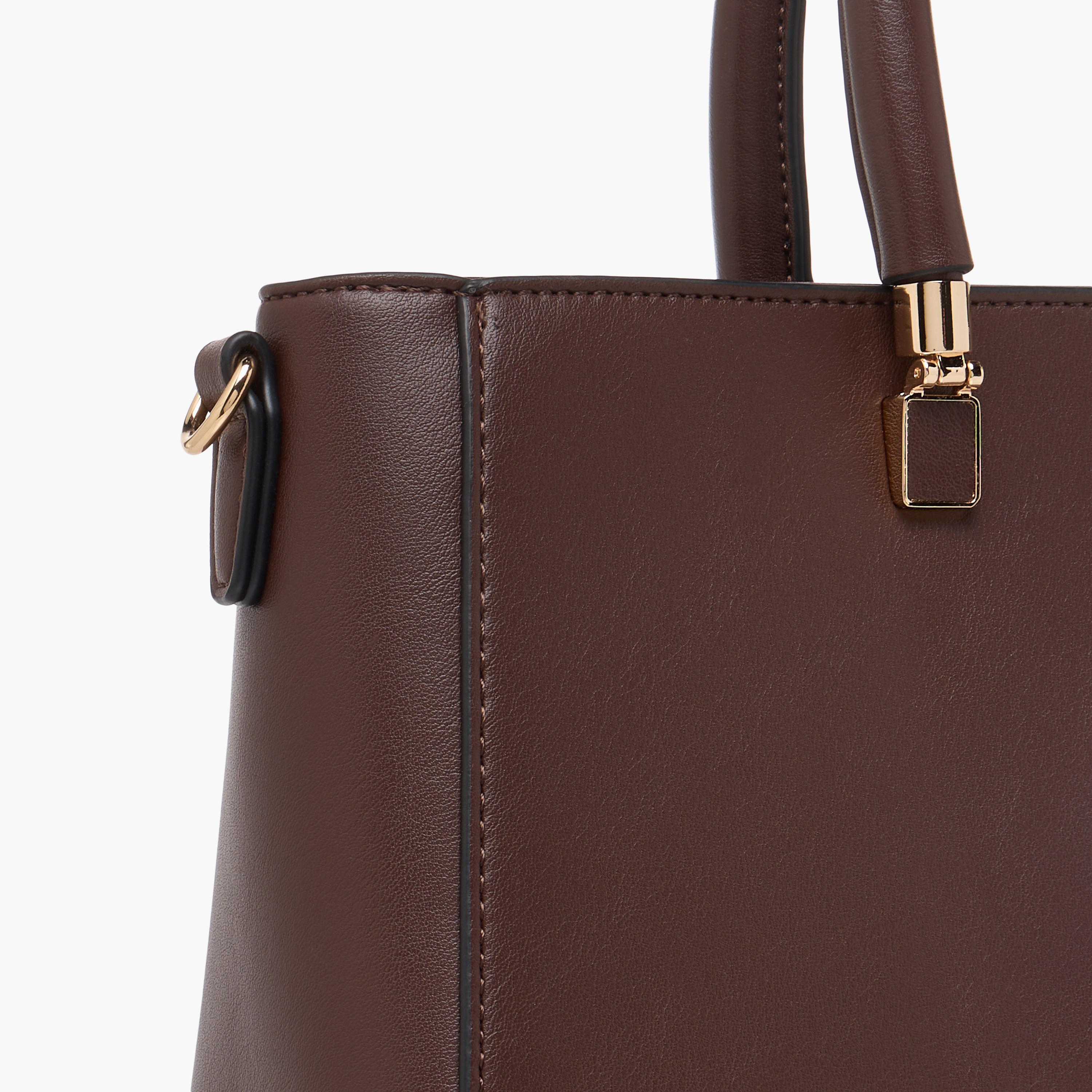Elle Stitch Detail Tote Bag with Zip Closure-women-bagsandwallets-handbags-image-7