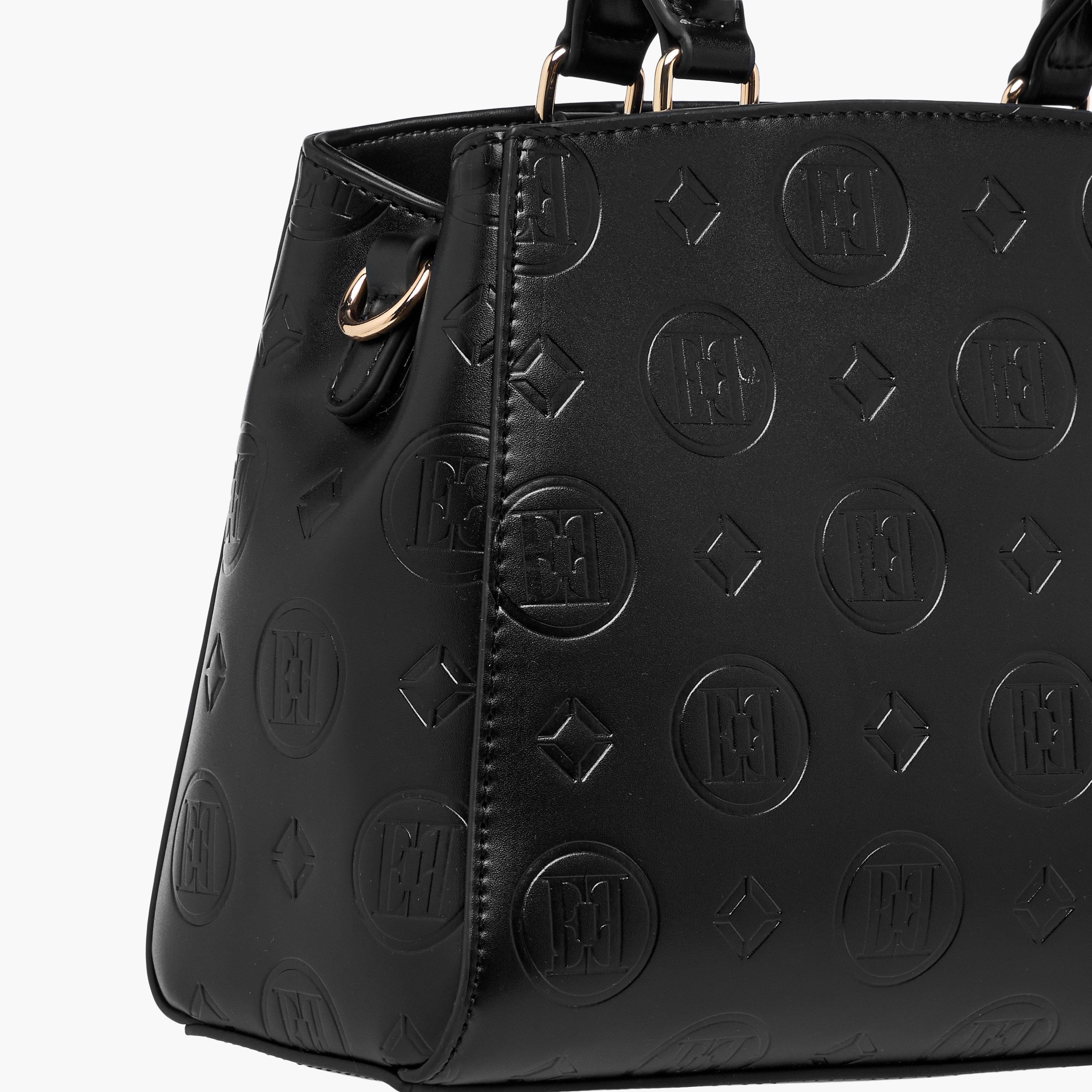 Elle Monogram Embossed Tote Bag with Double Handle-women-bagsandwallets-handbags-image-7