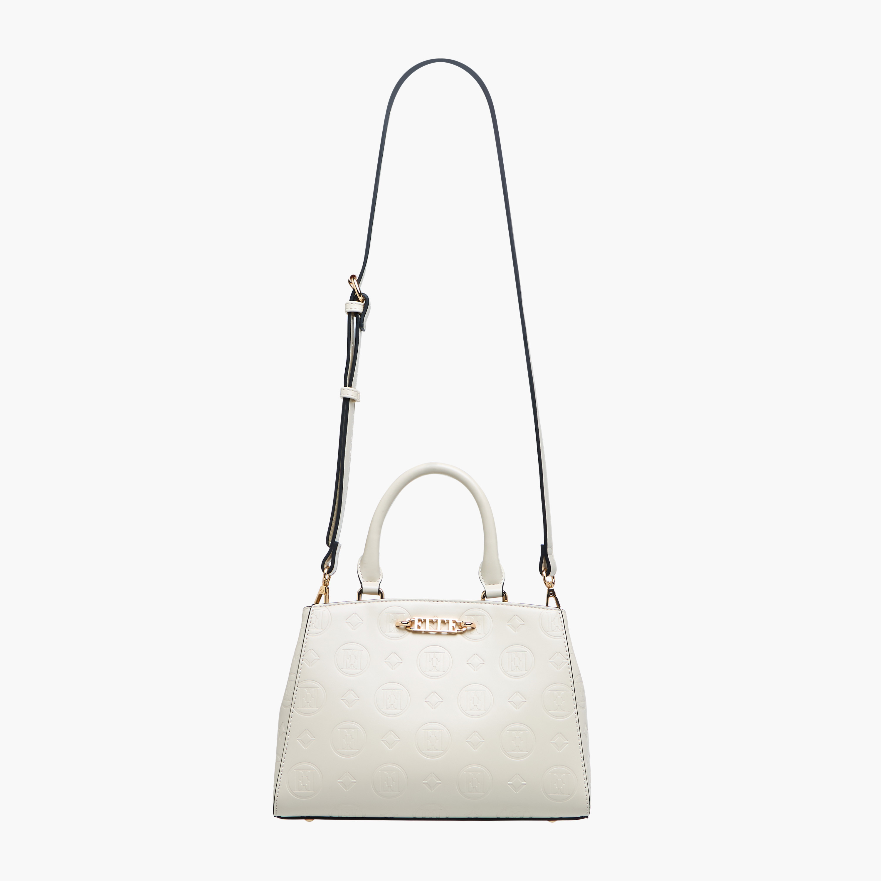 Elle Monogram Embossed Tote Bag with Double Handle-women-bagsandwallets-handbags-image-4