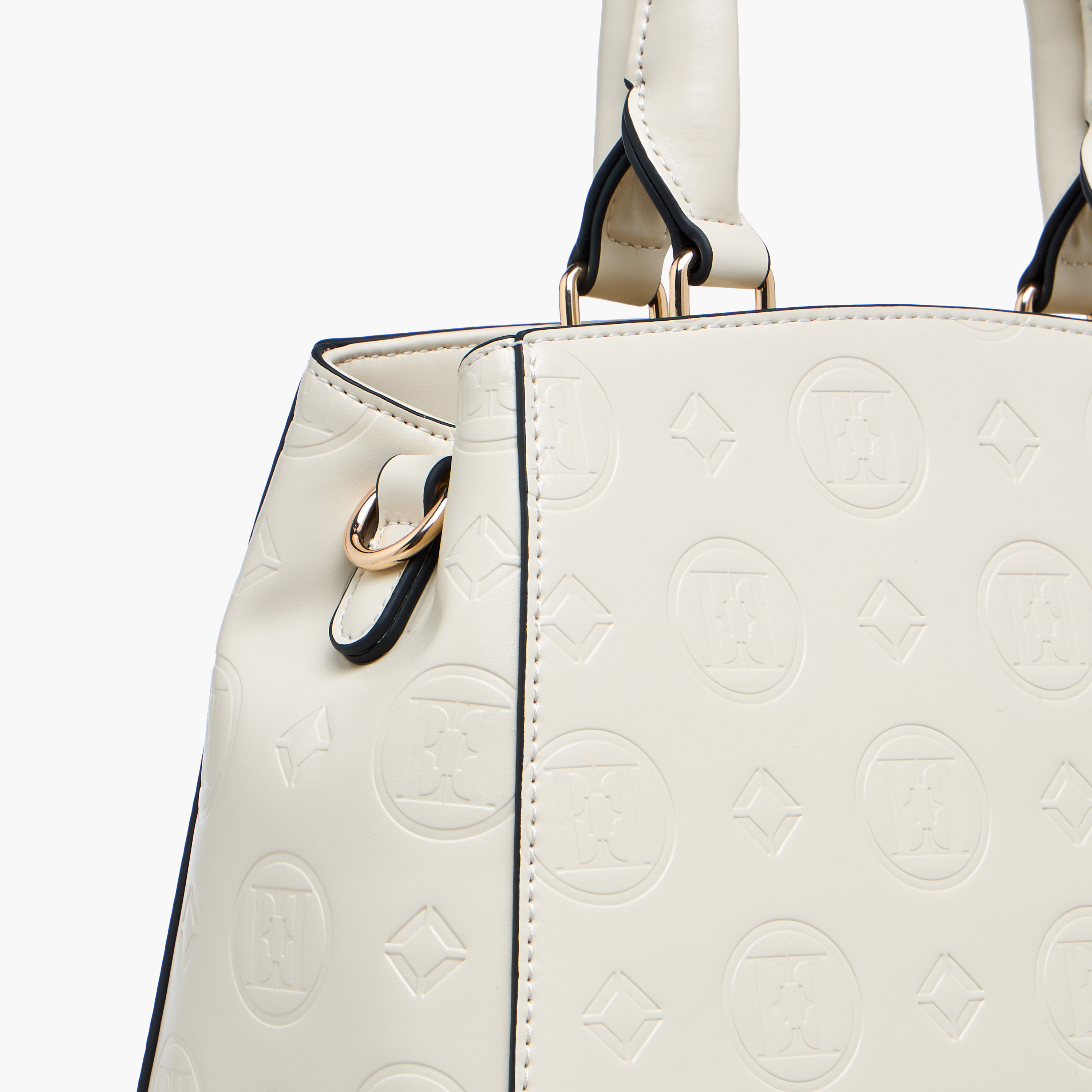 Elle Monogram Embossed Tote Bag with Double Handle-women-bagsandwallets-handbags-image-7