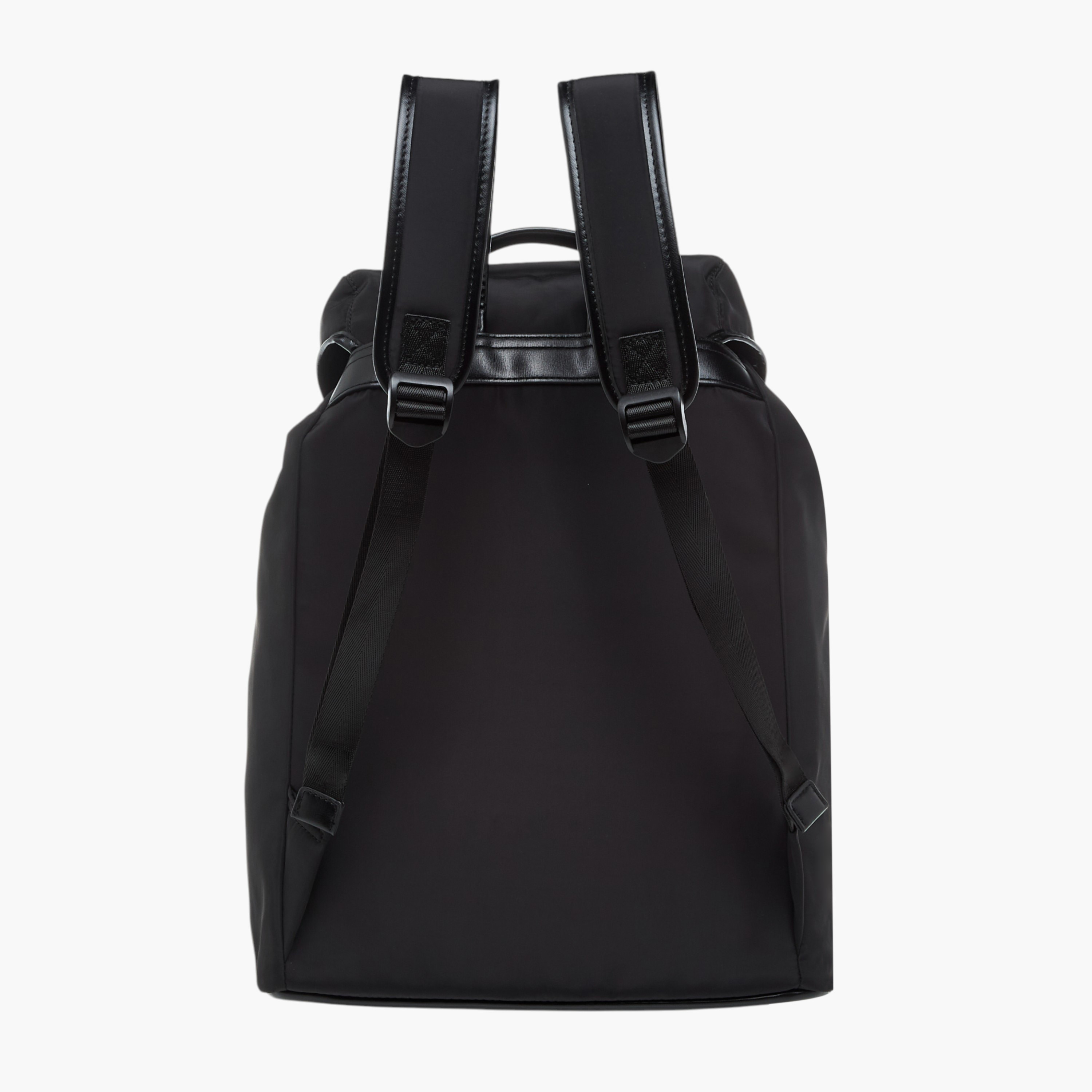 Lee Cooper Solid Backpack with Adjustable Straps - 33x15x43 cm-men-bags-image-4