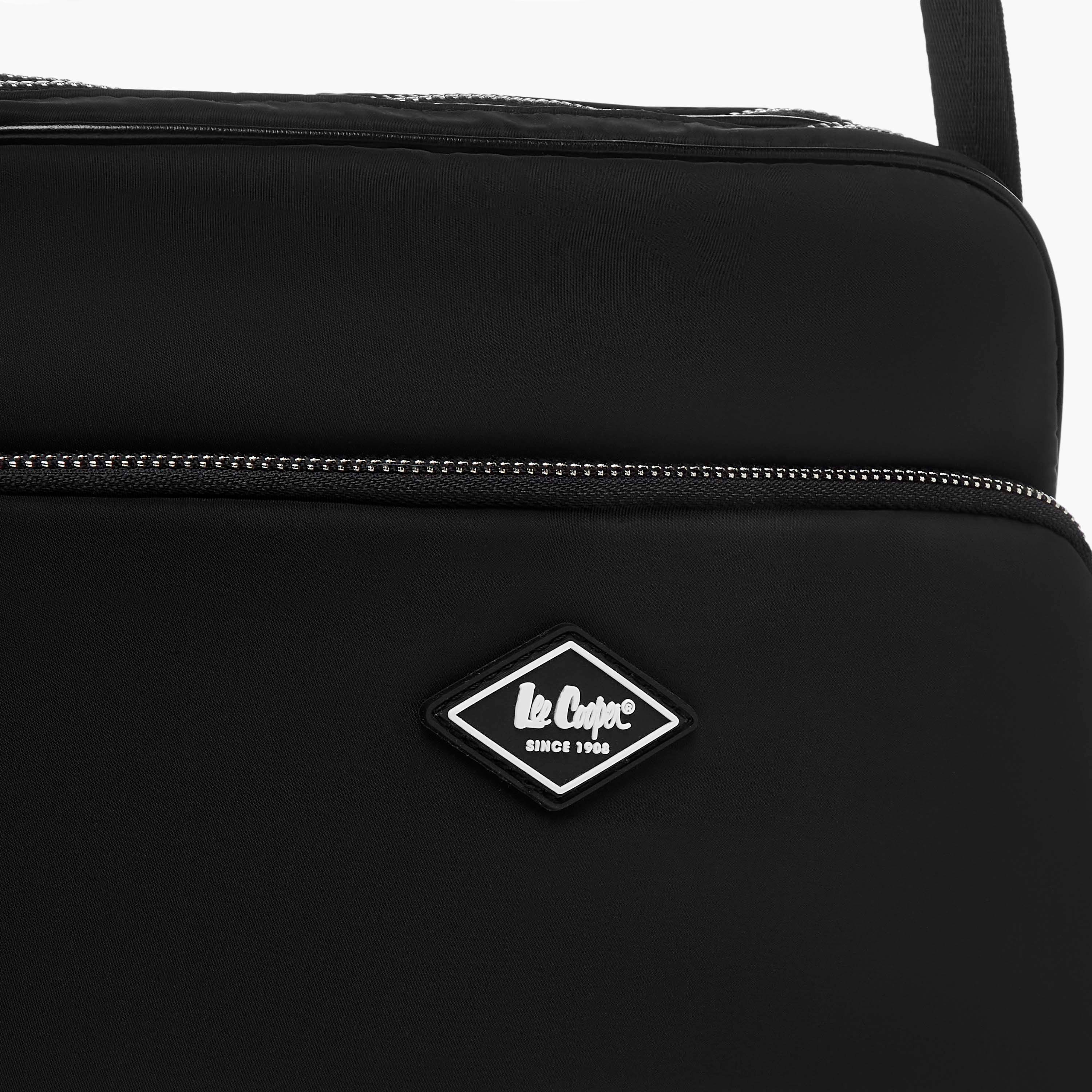 Lee Cooper Solid Crossbody Bag with Adjustable Strap-women-bagsandwallets-handbags-image-5