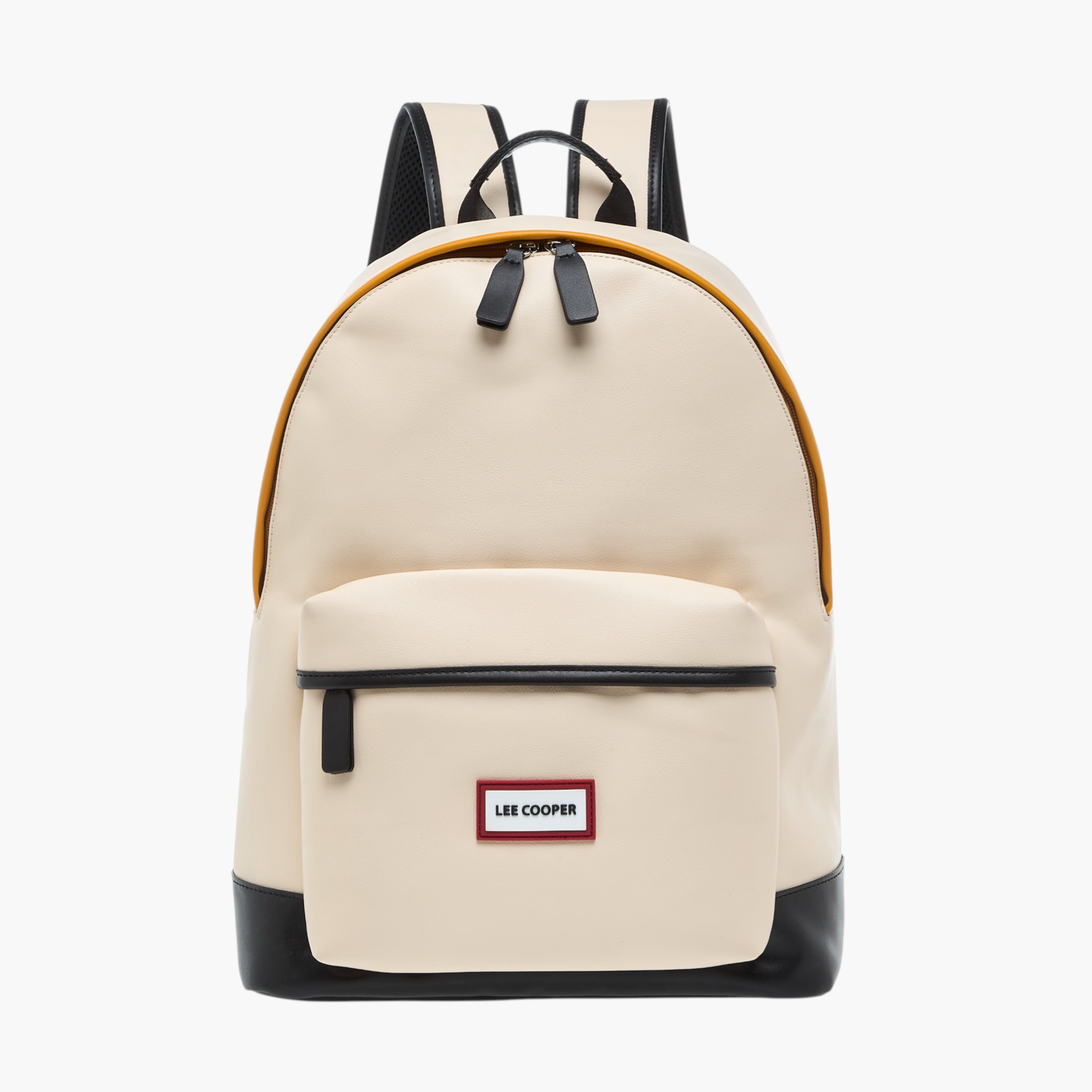 Lee Cooper Solid Backpack with Adjustable Straps and Zip Closure - 31x16x41 cm-men-bags-image-1