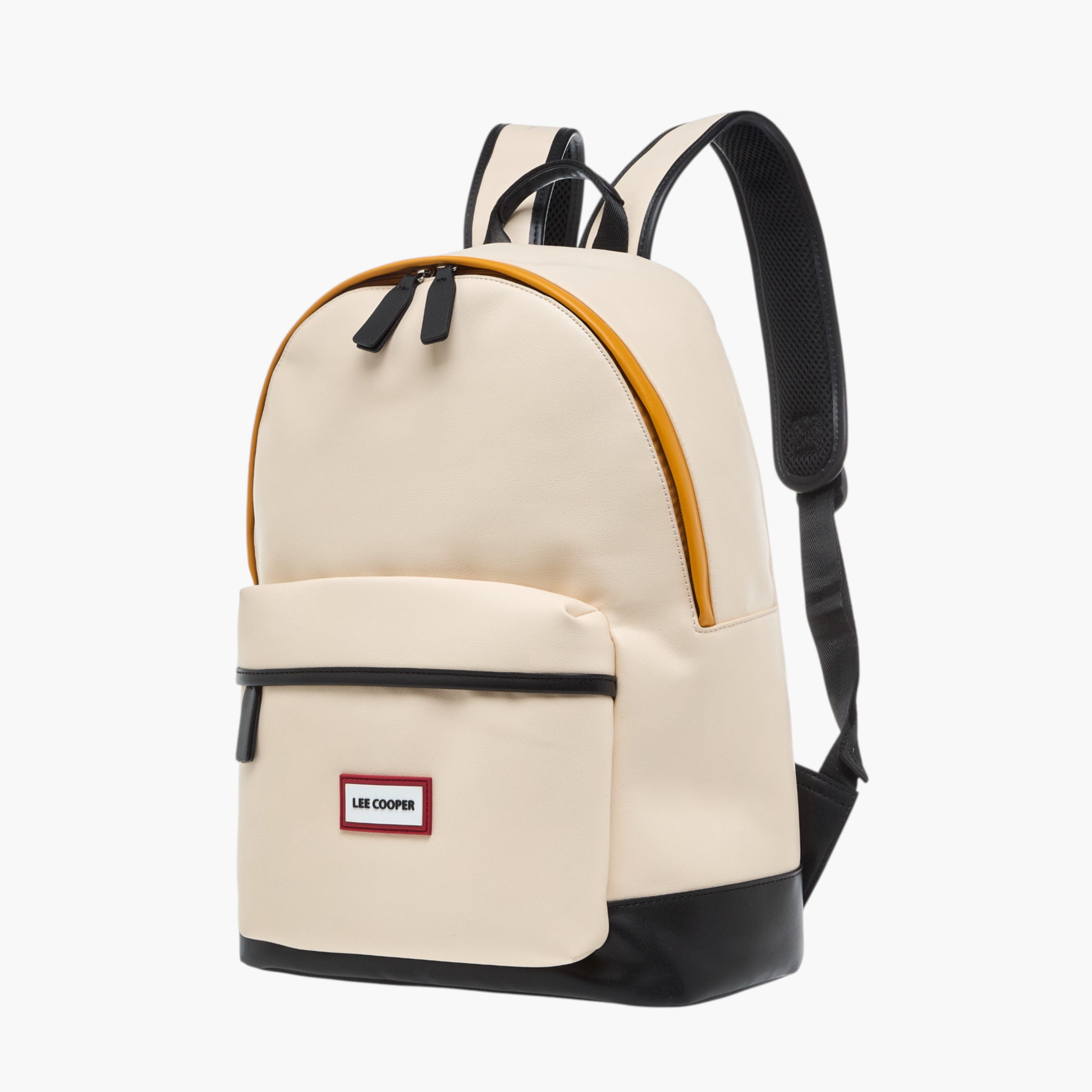 Lee Cooper Solid Backpack with Adjustable Straps and Zip Closure - 31x16x41 cm-men-bags-image-2