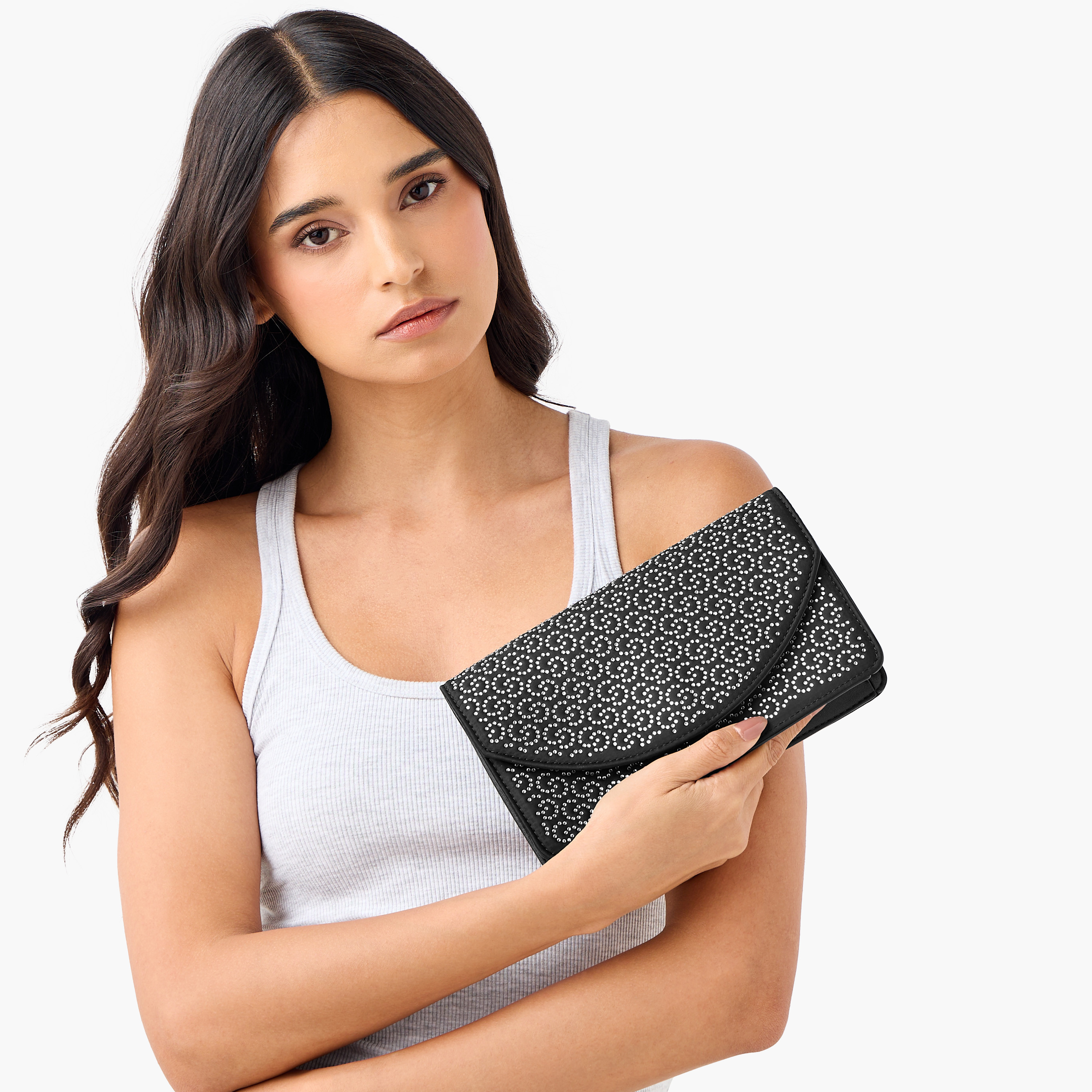 Celeste Embellished Crossbody Bag with Chain Strap-women-bagsandwallets-handbags-image-8