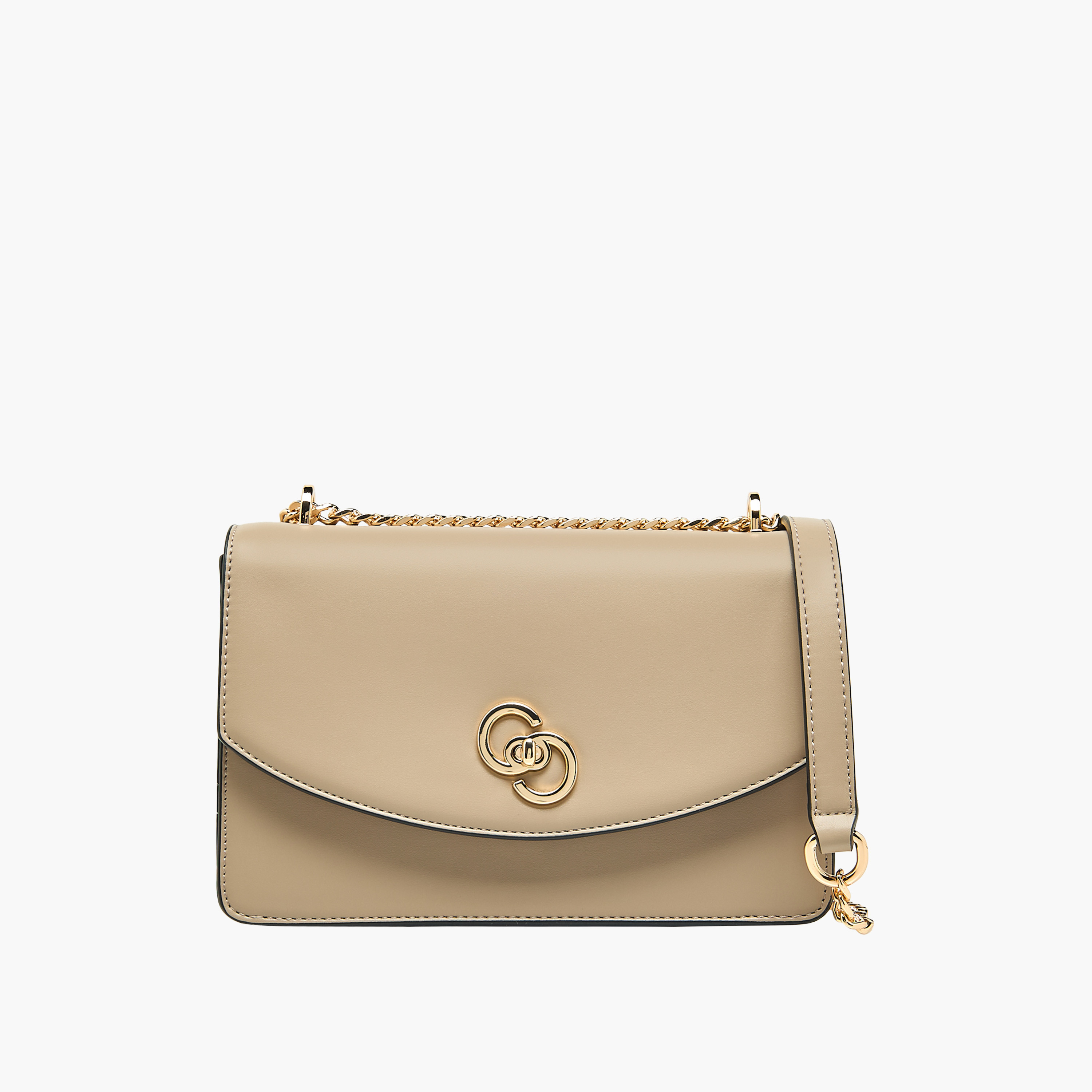 Celeste Solid Crossbody Bag with Chain Strap and Twist Lock Closure-women-bagsandwallets-handbags-image-10