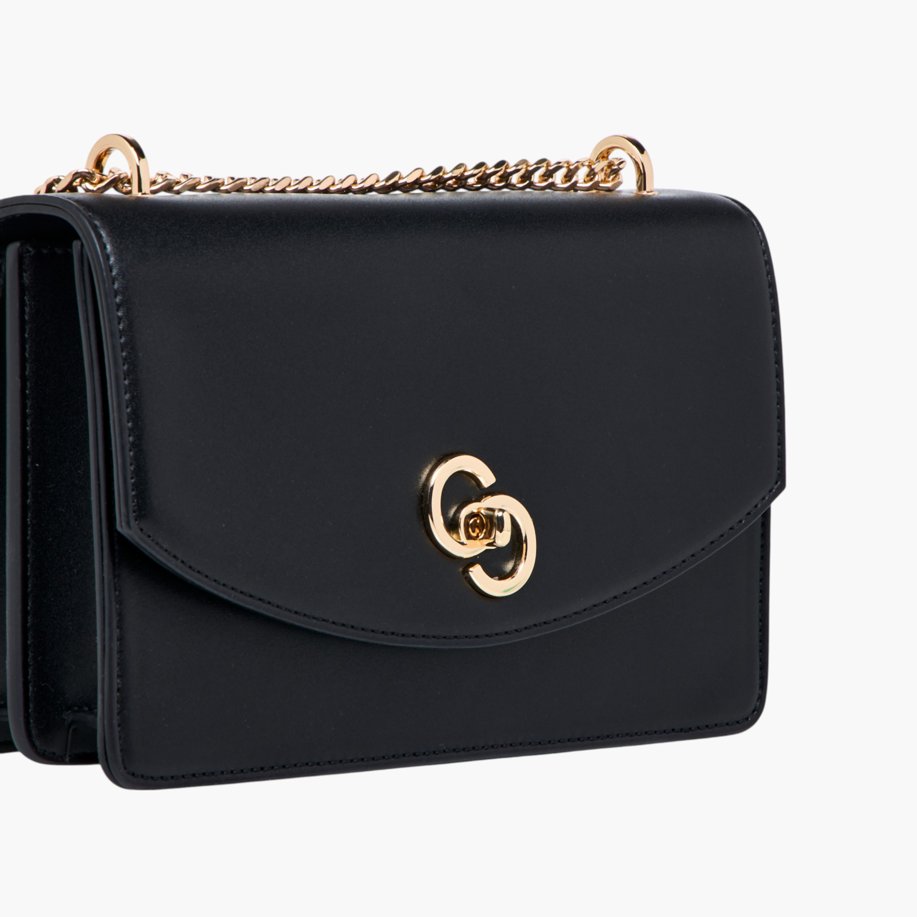 Celeste Solid Crossbody Bag with Chain Strap and Twist Lock Closure-women-bagsandwallets-handbags-image-5