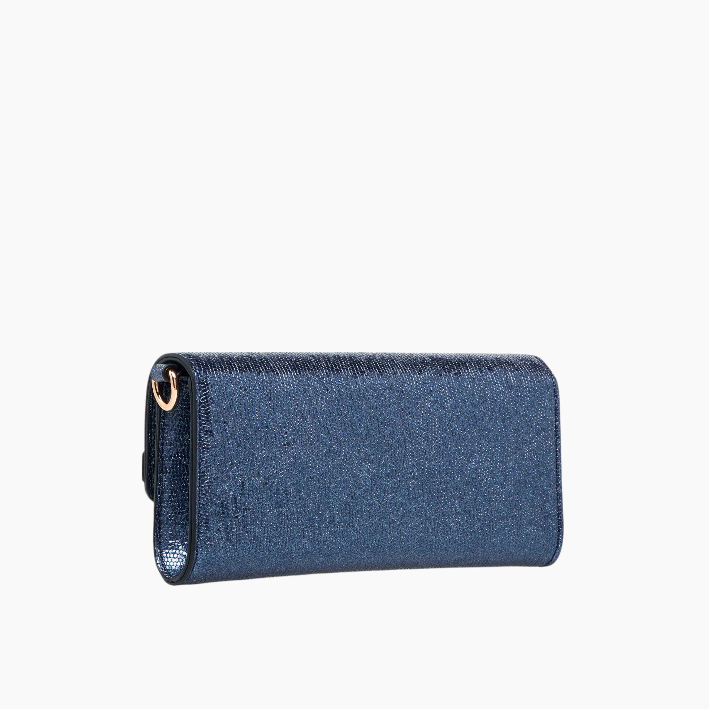 Celeste Metallic Textured Crossbody Bag with Chain Strap and Button Closure-women-bagsandwallets-handbags-image-4