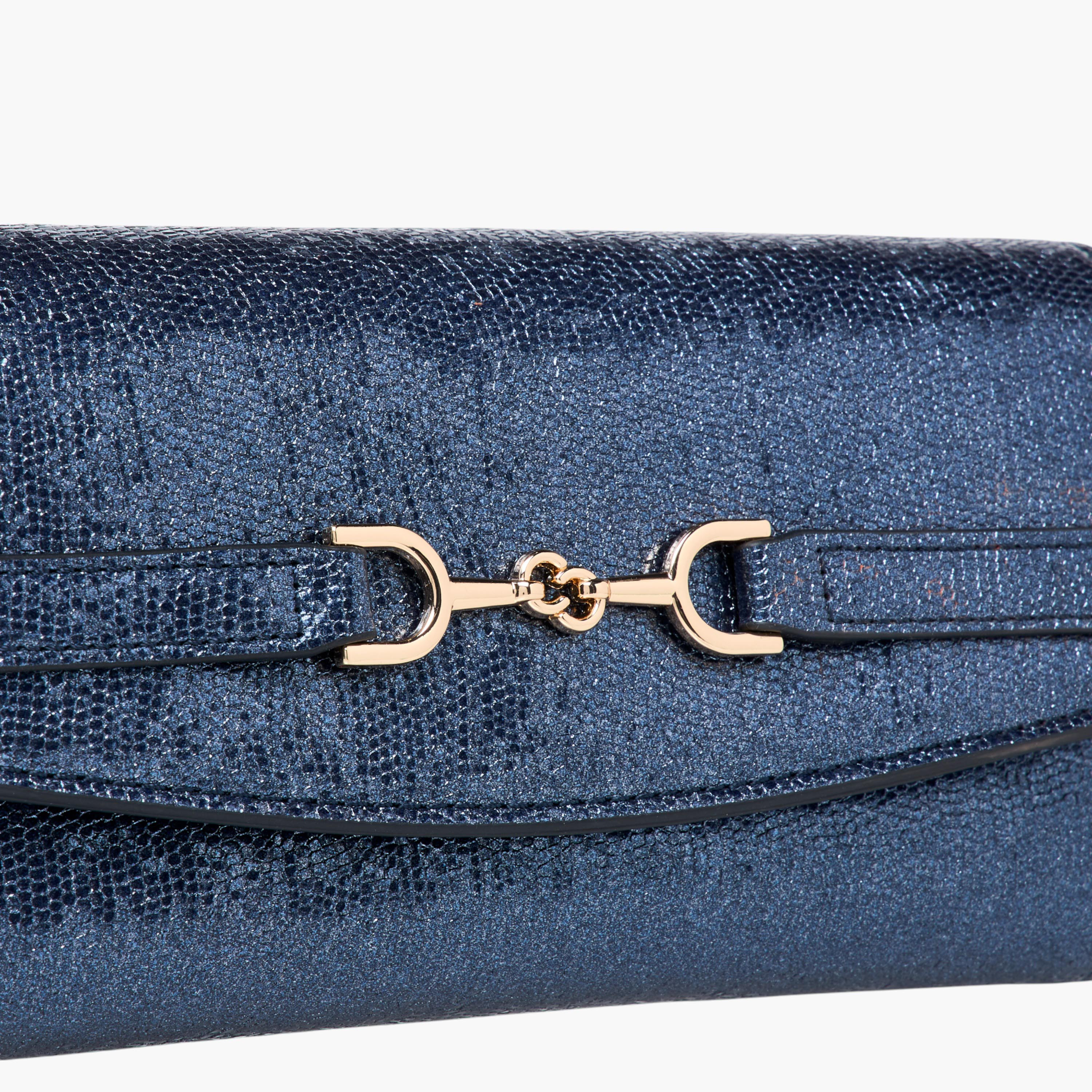 Celeste Metallic Textured Crossbody Bag with Chain Strap and Button Closure-women-bagsandwallets-handbags-image-5