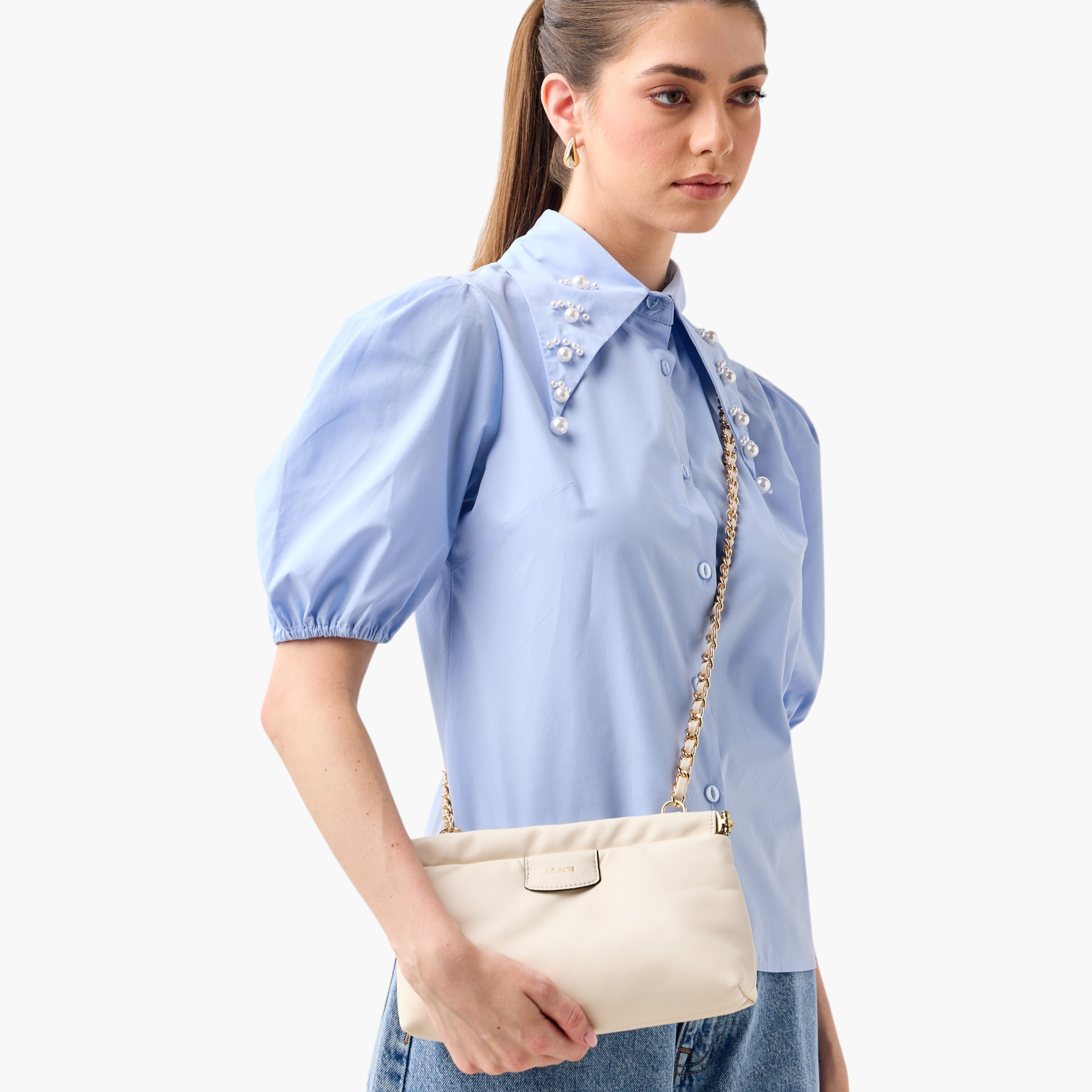شنطة كروس بودي سادة بحزام سلسلة من سيليست-women-bagsandwallets-handbags-image-2