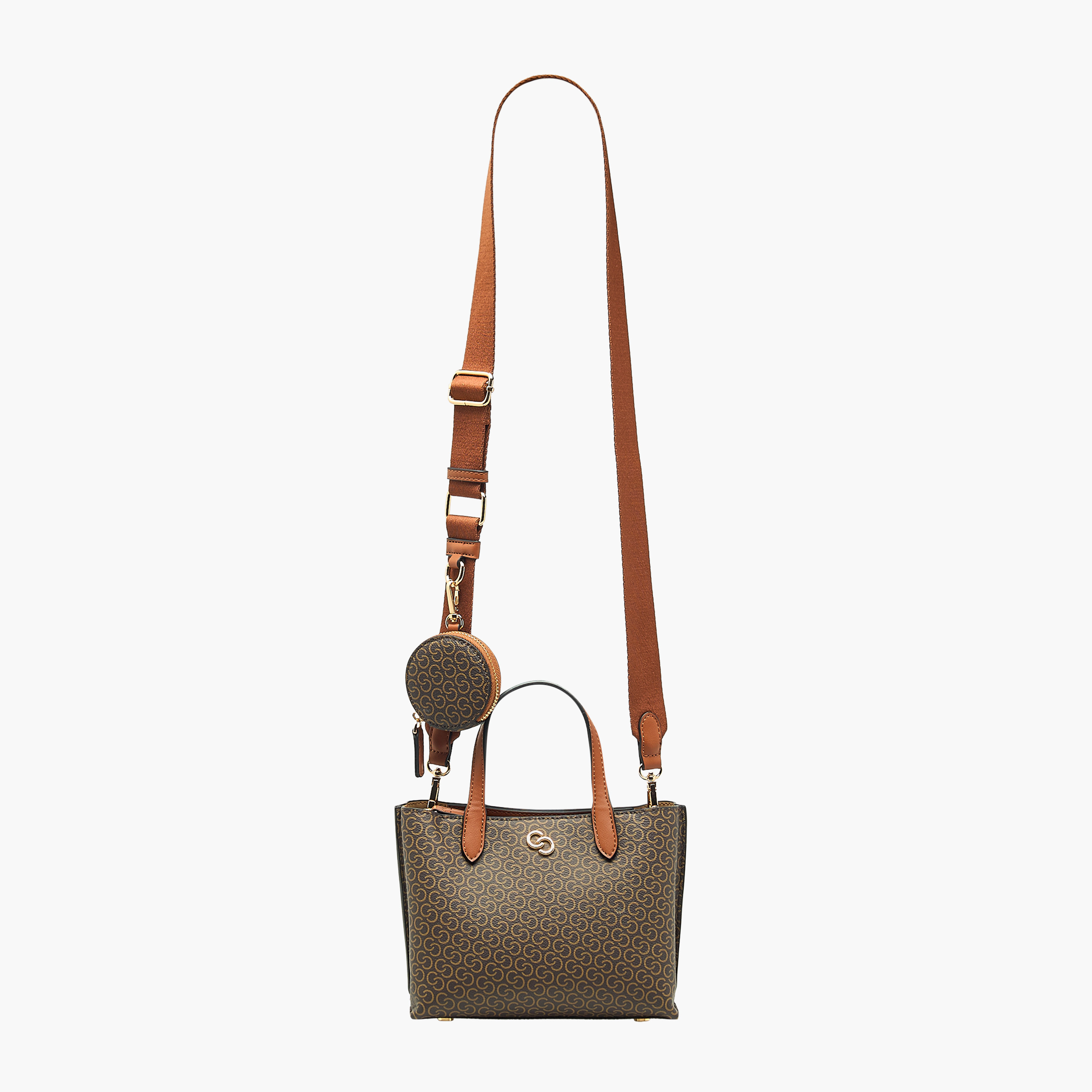 Celeste Monogram Print Tote Bag with Zip Closure and Coin Pouch-women-bagsandwallets-handbags-image-4
