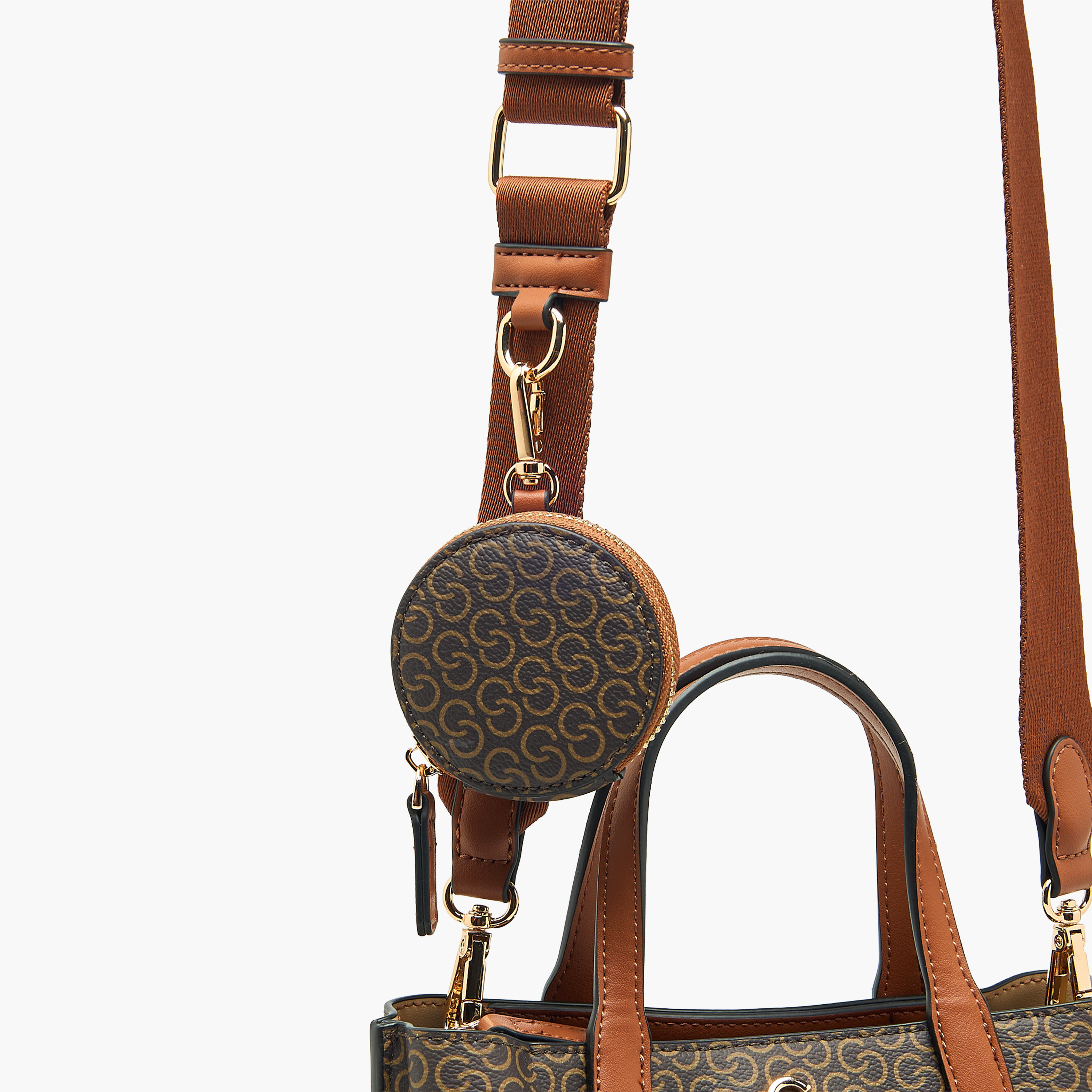 Celeste Monogram Print Tote Bag with Zip Closure and Coin Pouch-women-bagsandwallets-handbags-image-6
