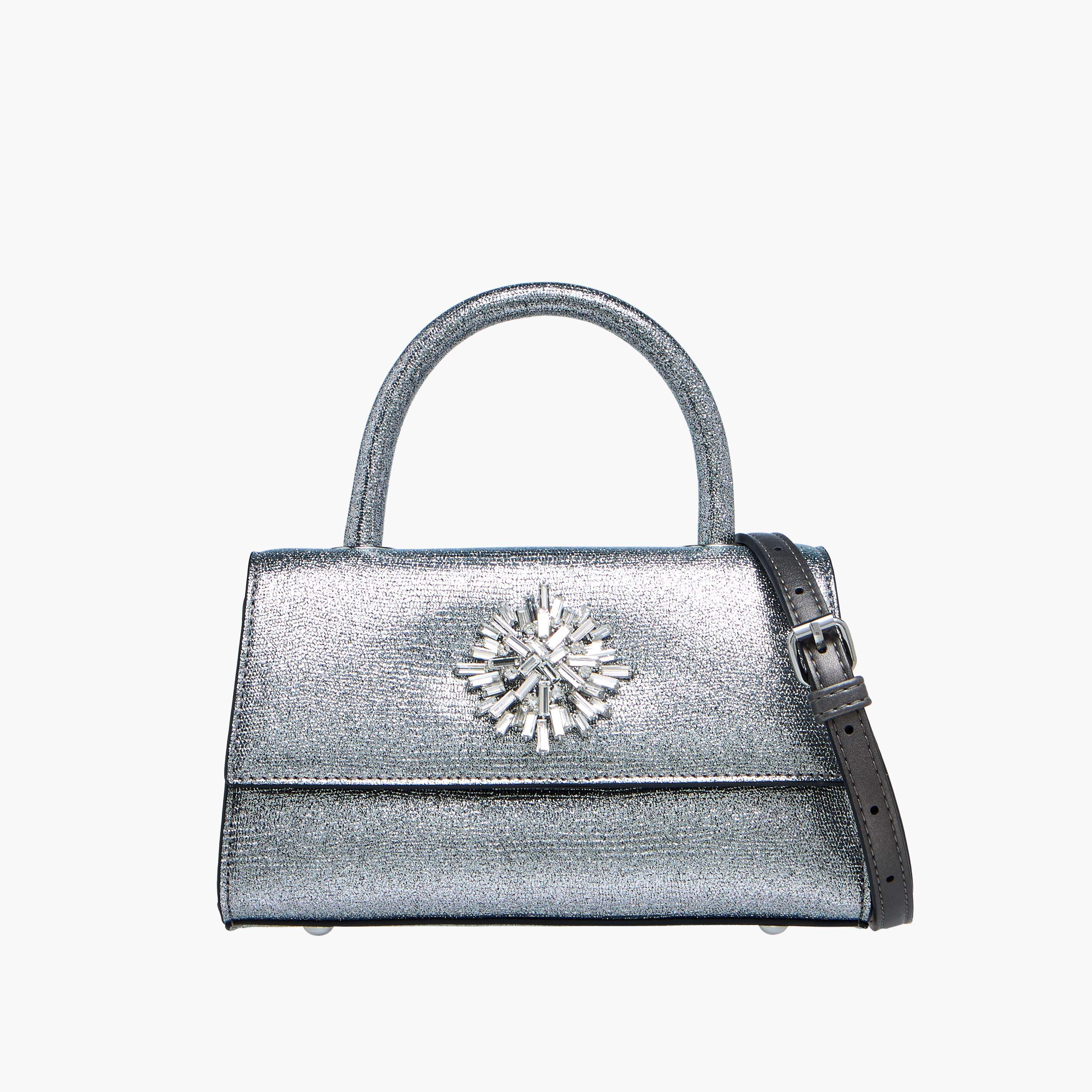 Celeste Embellished Satchel Bag with Magnetic Button Closure-women-bagsandwallets-handbags-image-1