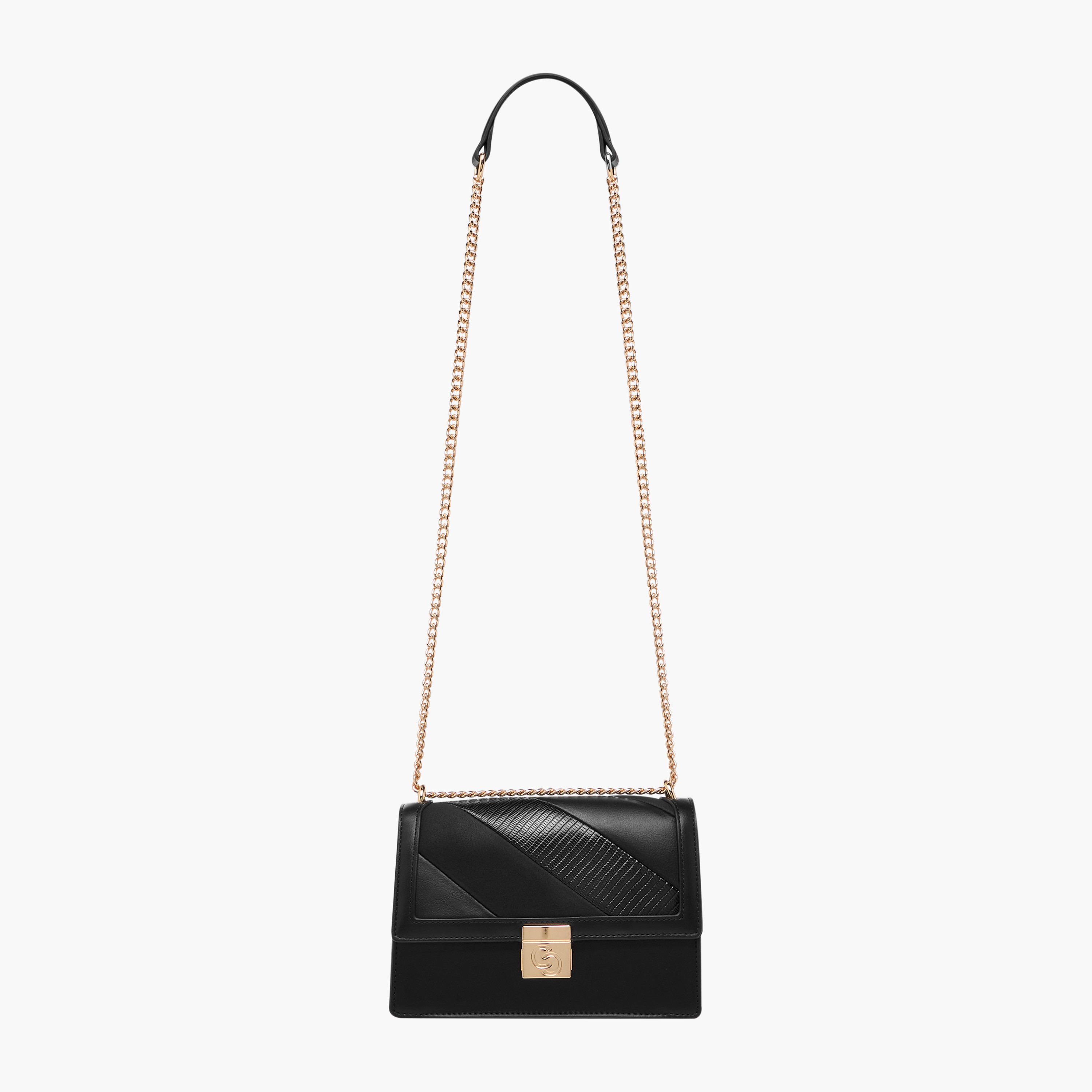 Celeste Textured Crossbody Bag with Magnetic Button Closure-women-bagsandwallets-handbags-image-4
