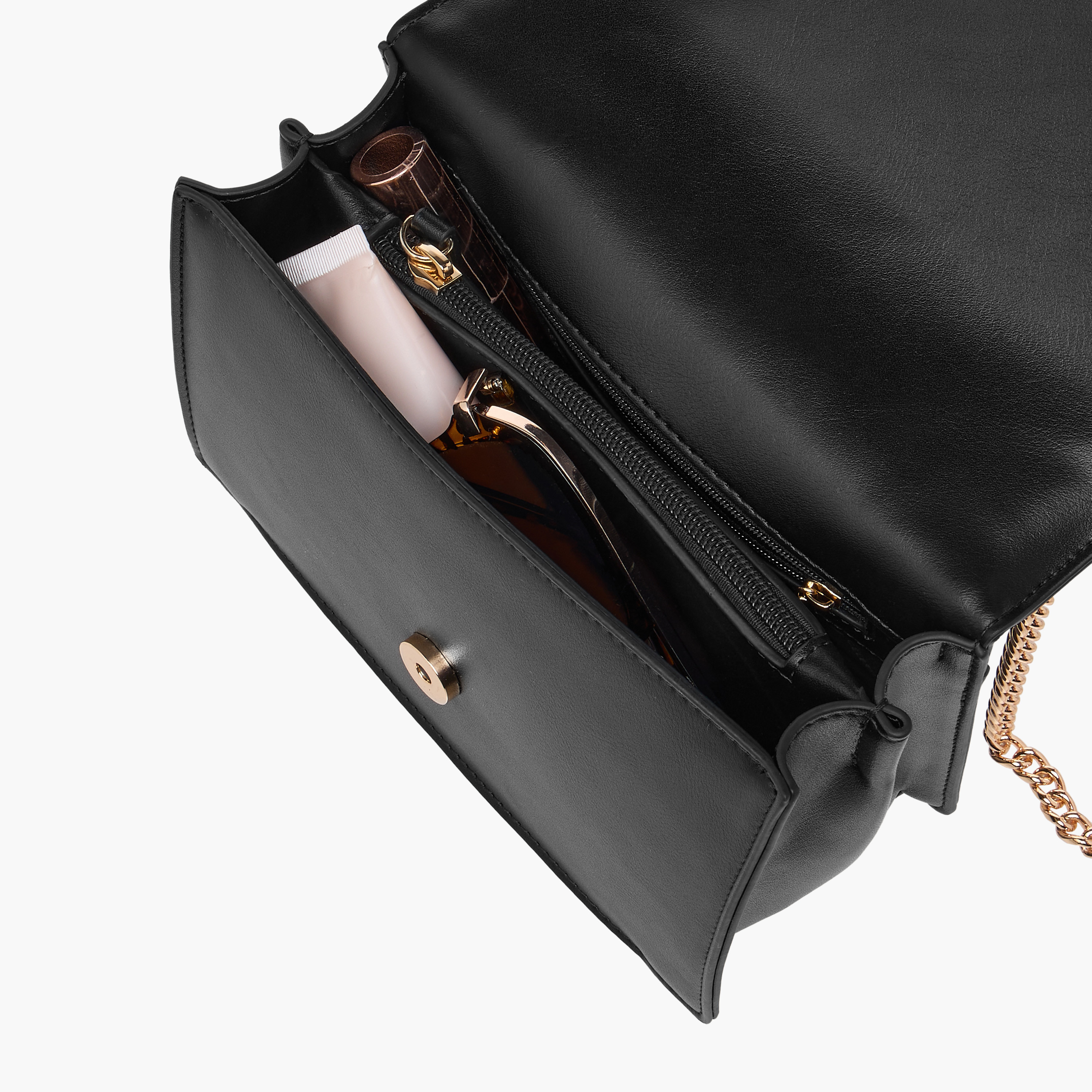 Celeste Textured Crossbody Bag with Magnetic Button Closure-women-bagsandwallets-handbags-image-9