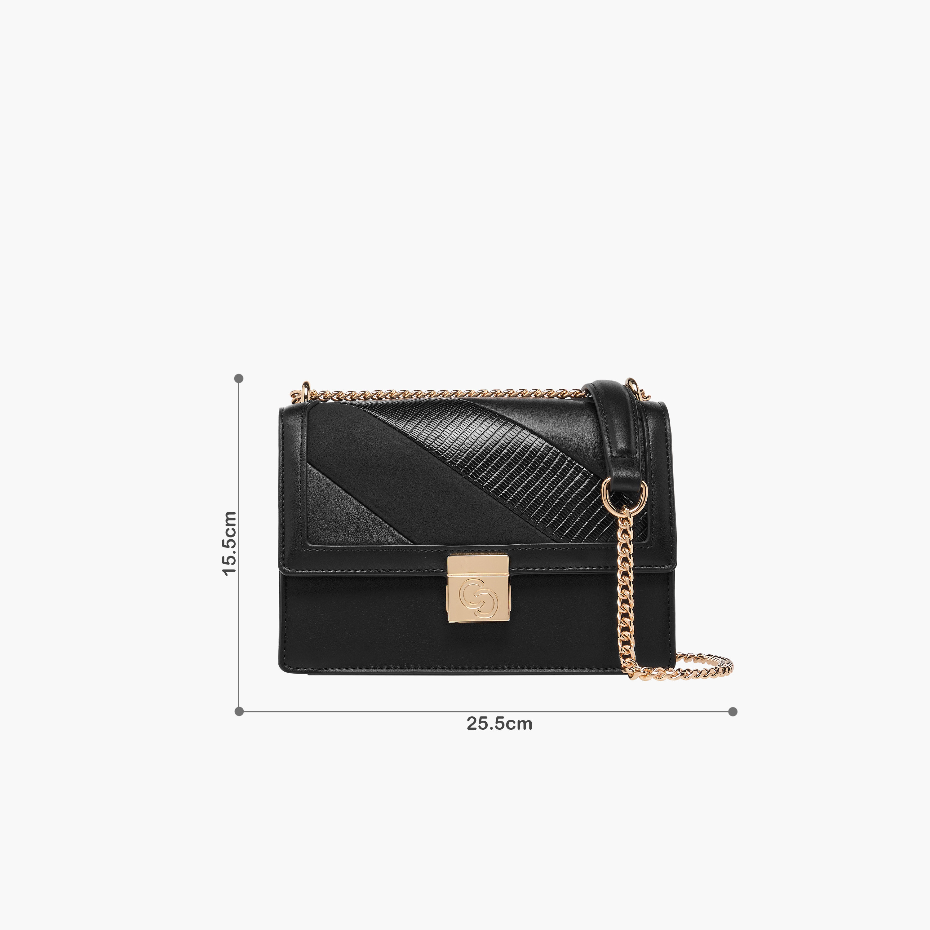 Celeste Textured Crossbody Bag with Magnetic Button Closure-women-bagsandwallets-handbags-image-2