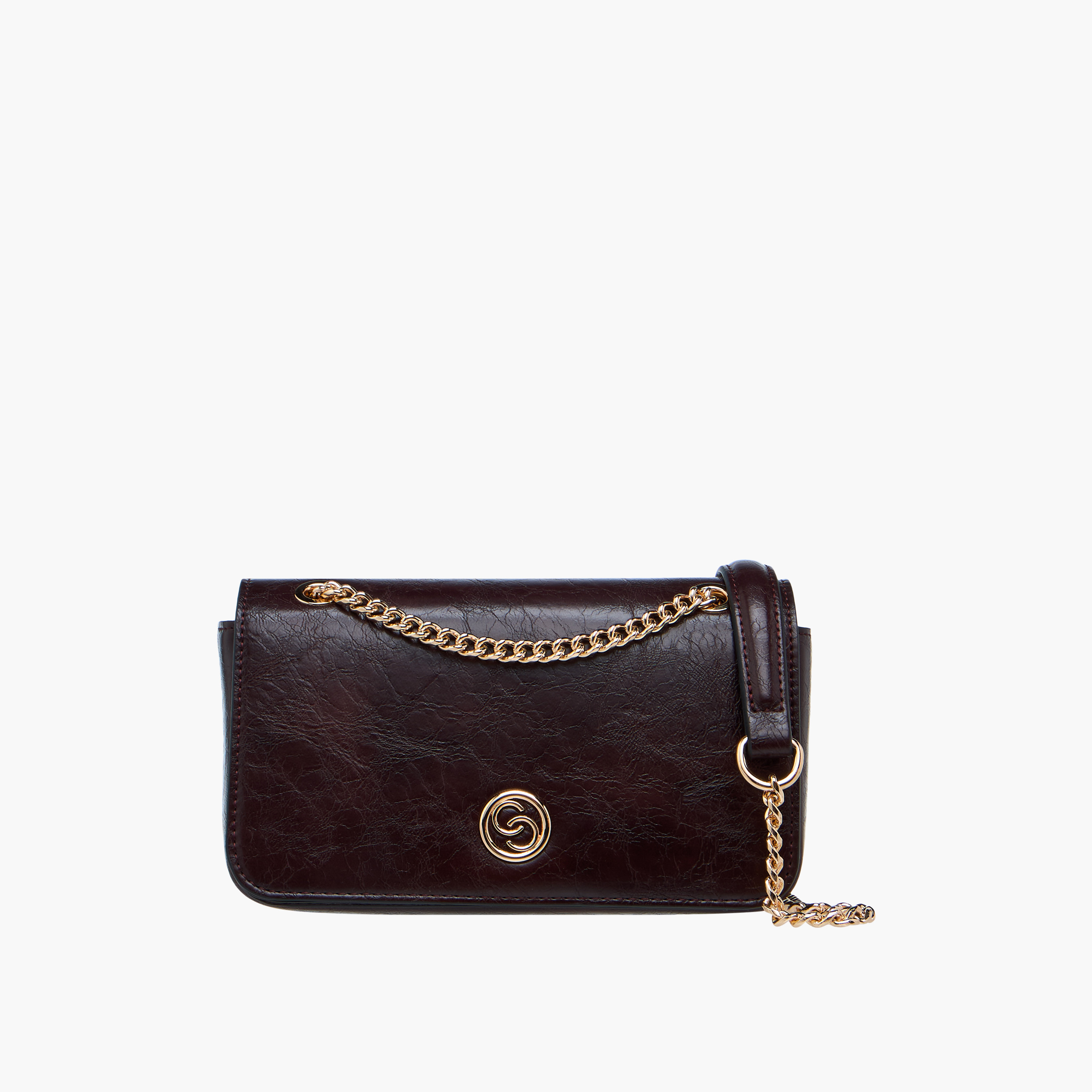 شنطة كروس بودي بارزة الملمس بحزام سلسلة من سيليست-women-bagsandwallets-handbags-image-1
