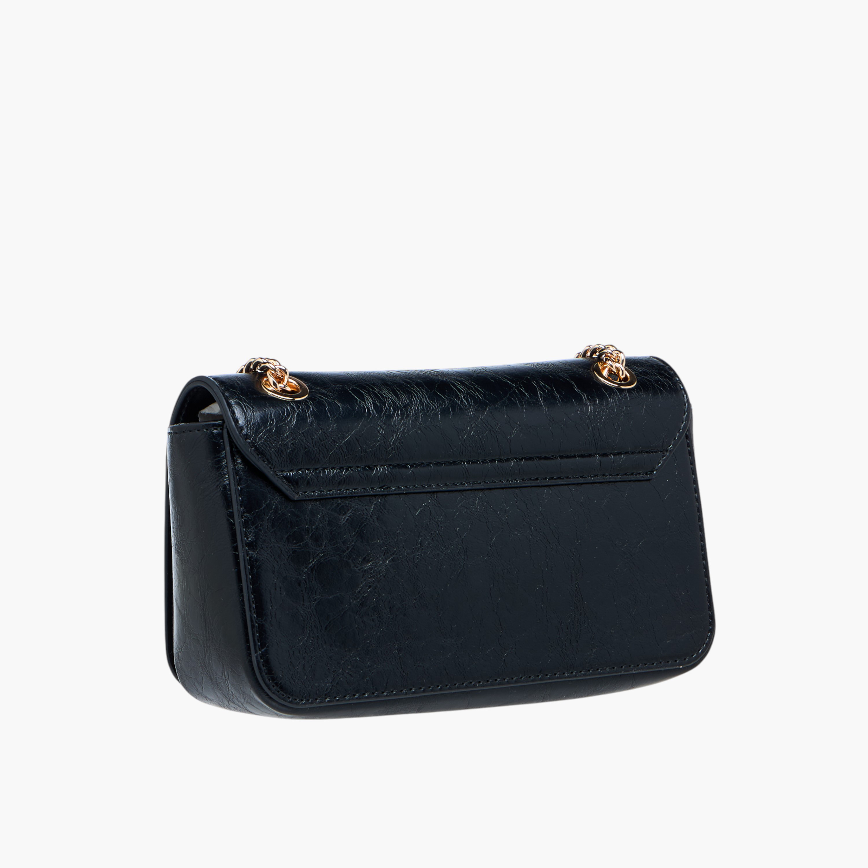 Celeste Textured Crossbody Bag with Chain Strap-women-bagsandwallets-handbags-image-3