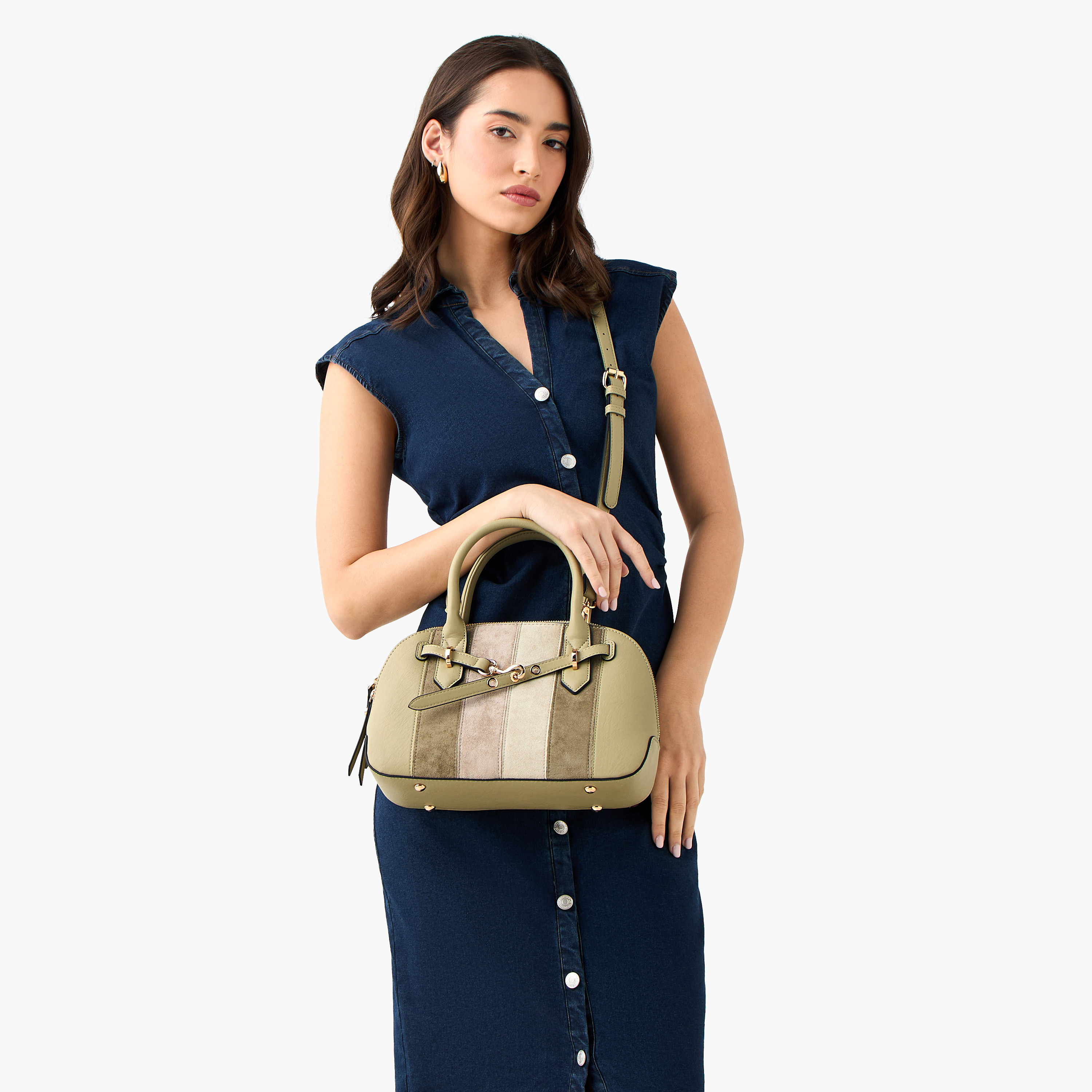 Celeste Colourblock Tote Bag with Double Handles and Detachable Purse-women-bagsandwallets-handbags-image-3