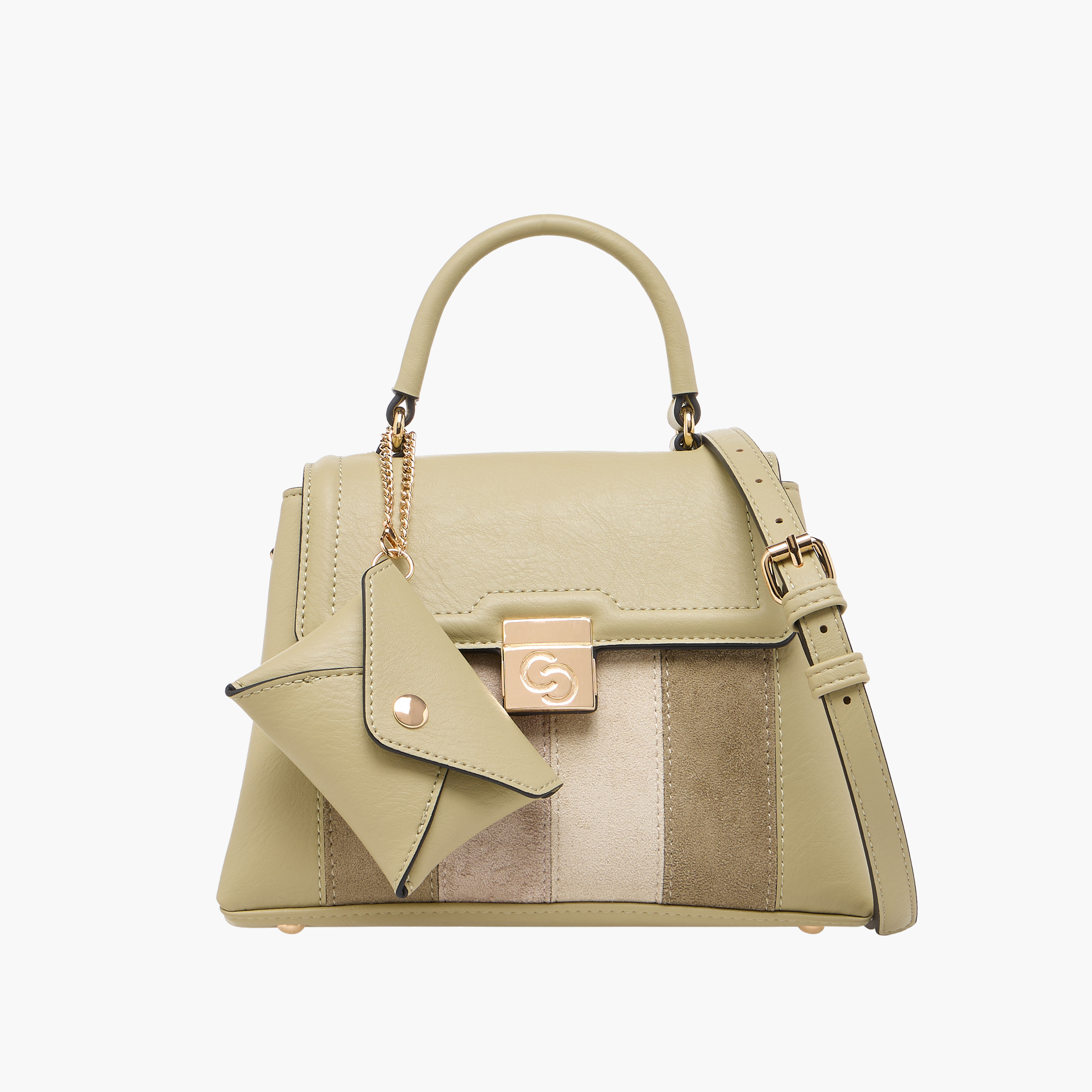 Celeste Colourblock Satchel Bag with Top Handle and Detachable Purse-women-bagsandwallets-handbags-image-1