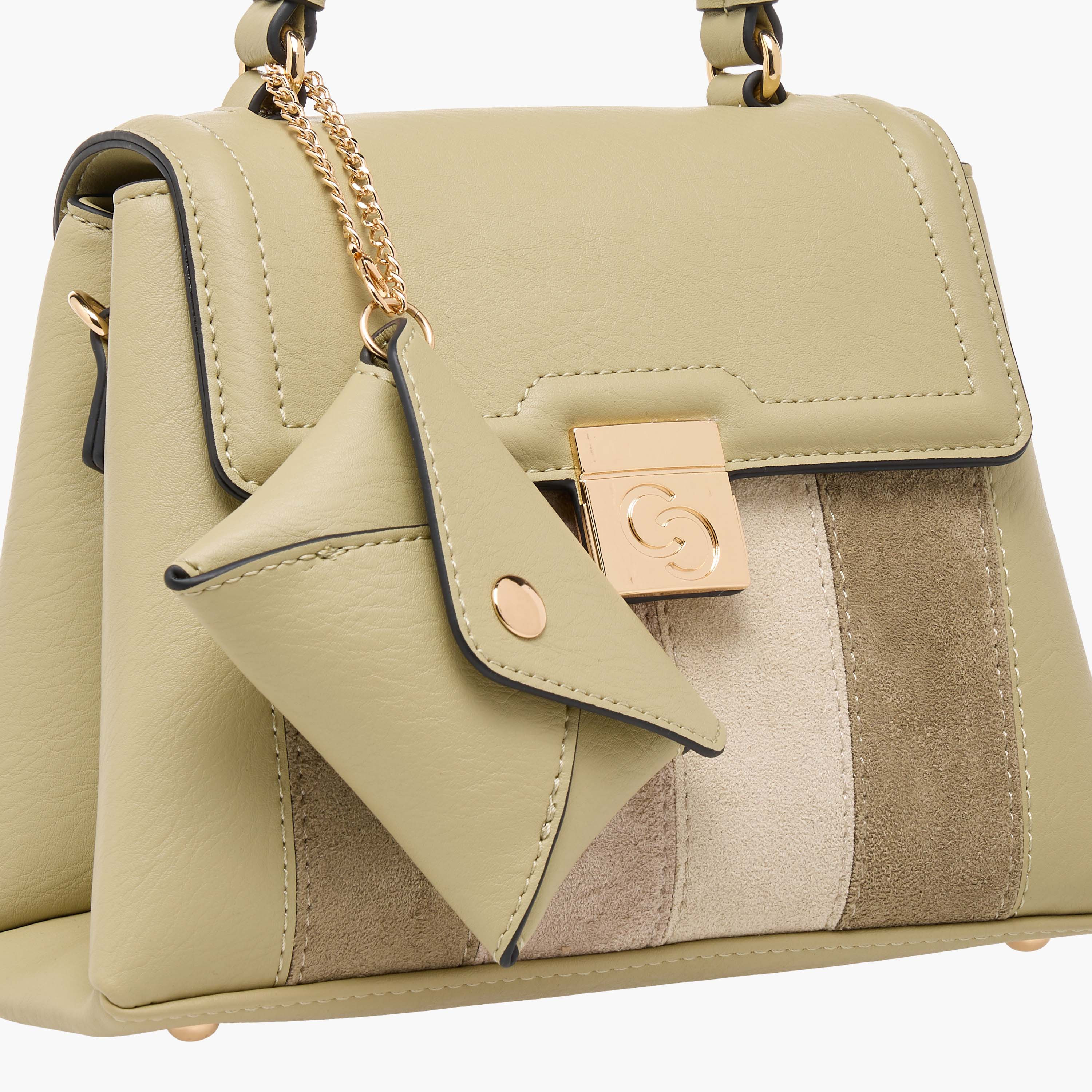 Celeste Colourblock Satchel Bag with Top Handle and Detachable Purse-women-bagsandwallets-handbags-image-6