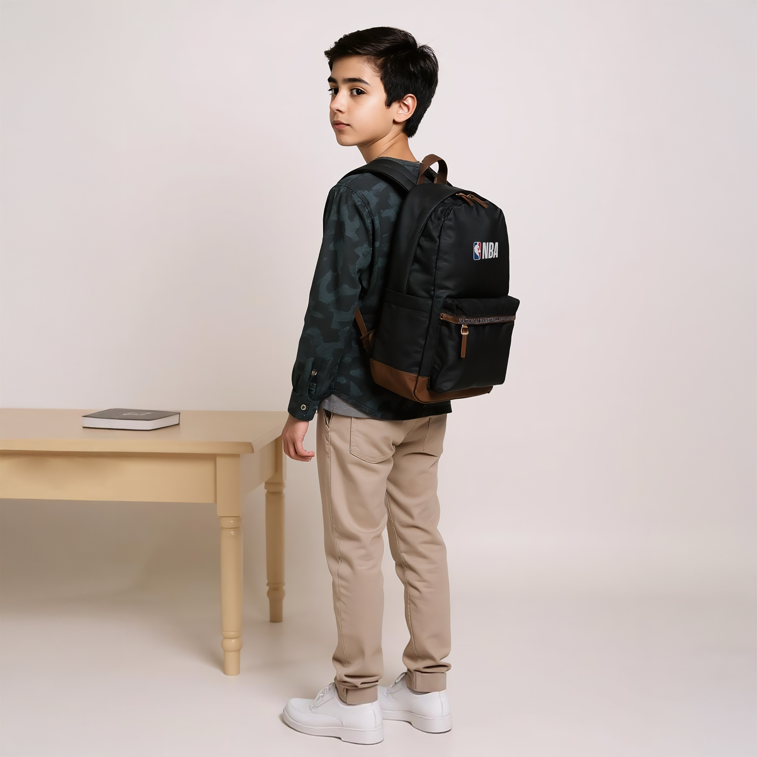 NBA Printed Backpack with Adjustable Straps and Zip Closure - 18 inches-school-bagsandbackpacks-backpacks-image-2