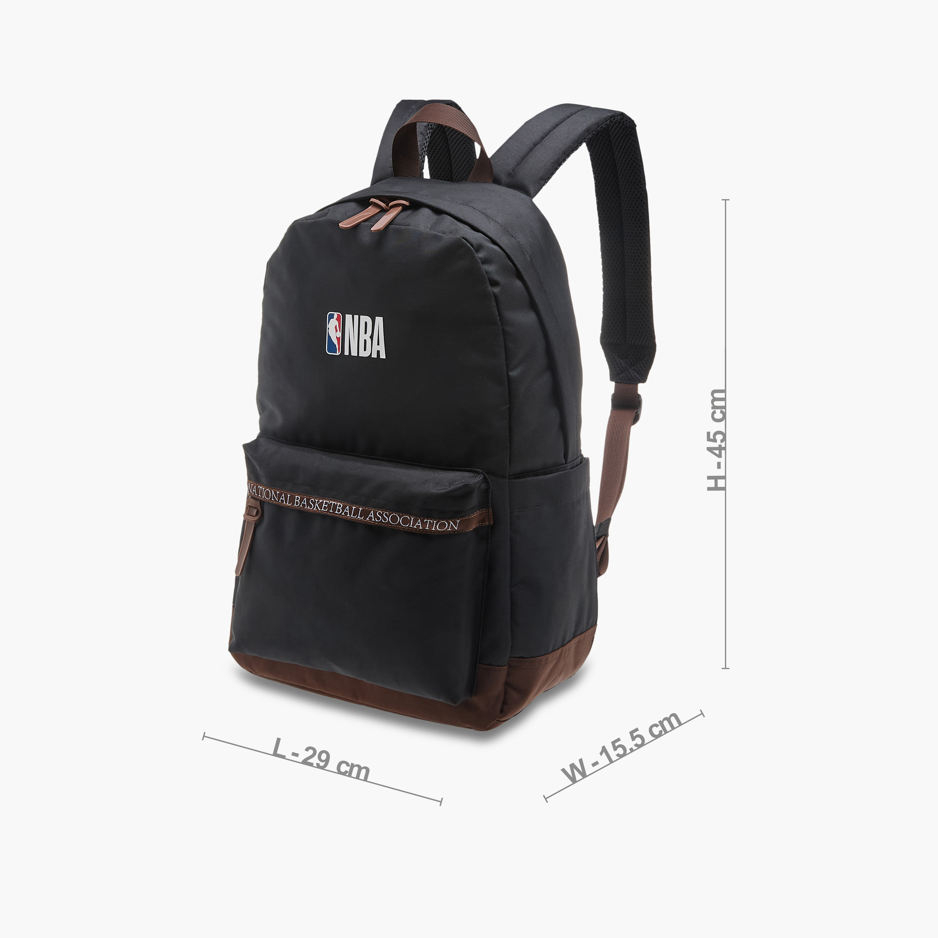 NBA Printed Backpack with Adjustable Straps and Zip Closure - 18 inches-school-bagsandbackpacks-backpacks-image-4