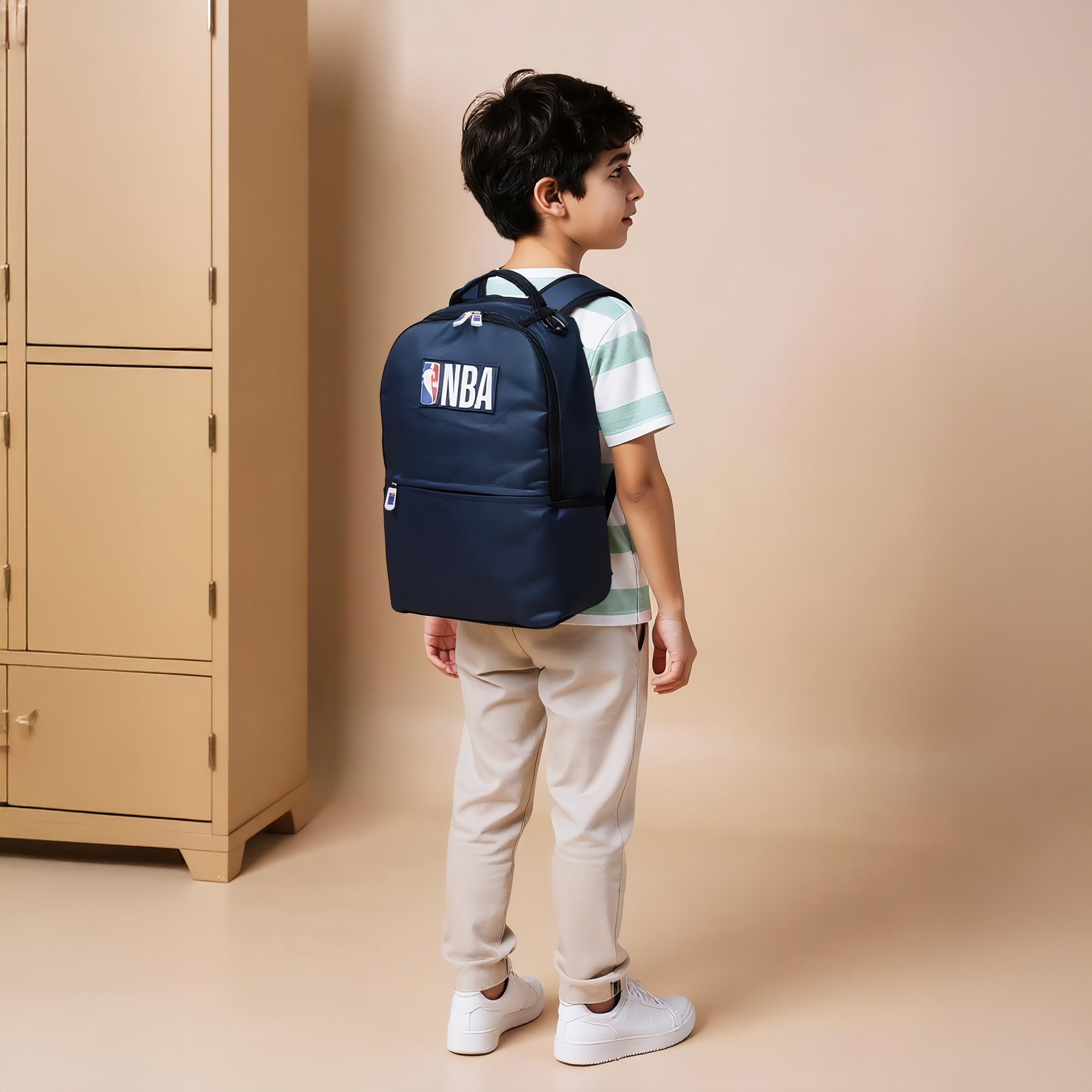 NBA Solid Backpack with Adjustable Shoulder Straps - 18 inches-school-bagsandbackpacks-backpacks-image-3