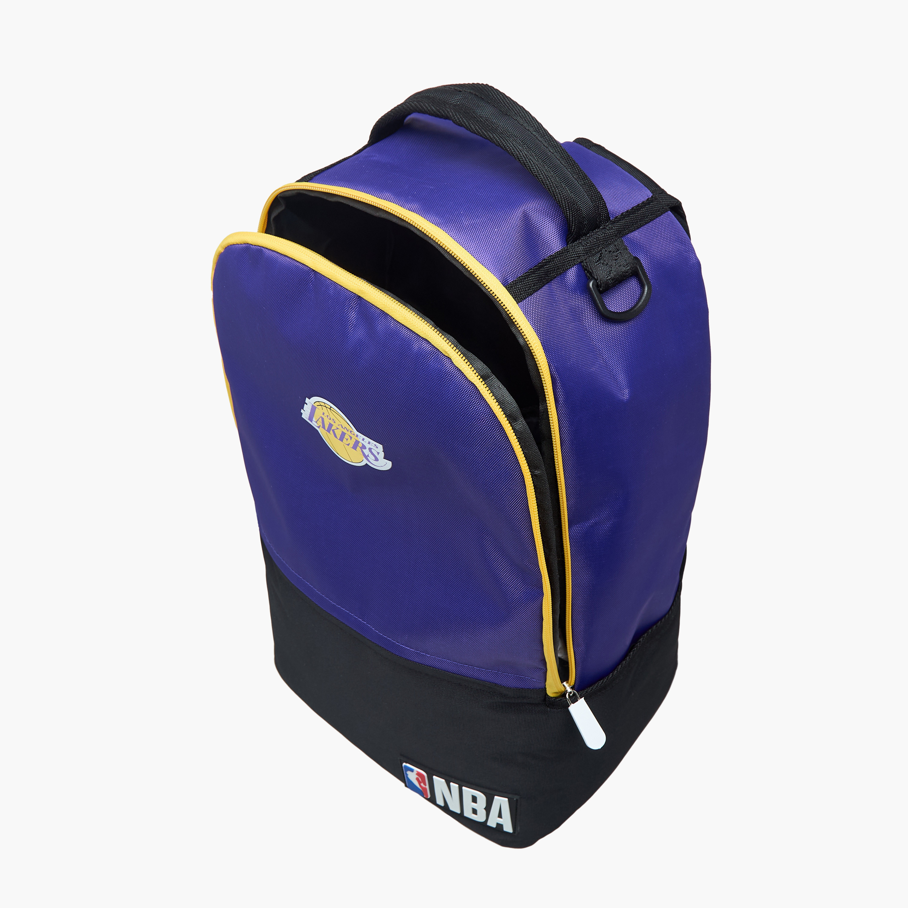 NBA The Los Angeles Lakers Logo Detail Backpack with Zip Closure - 18 inches-school-bagsandbackpacks-backpacks-image-12