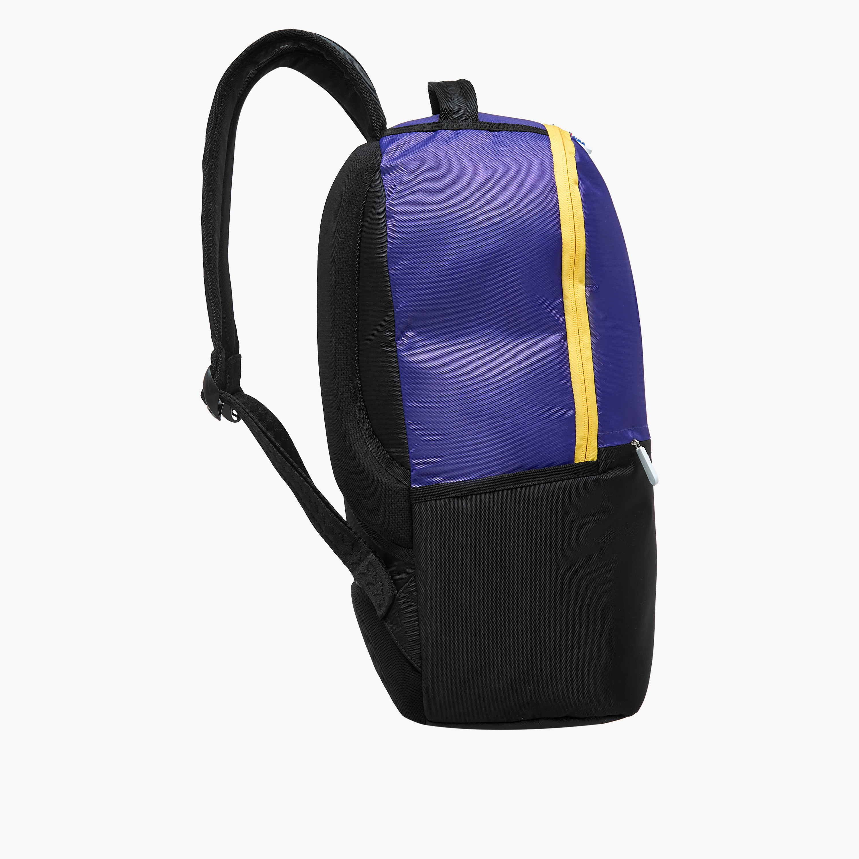 NBA The Los Angeles Lakers Logo Detail Backpack with Zip Closure - 18 inches-school-bagsandbackpacks-backpacks-image-5