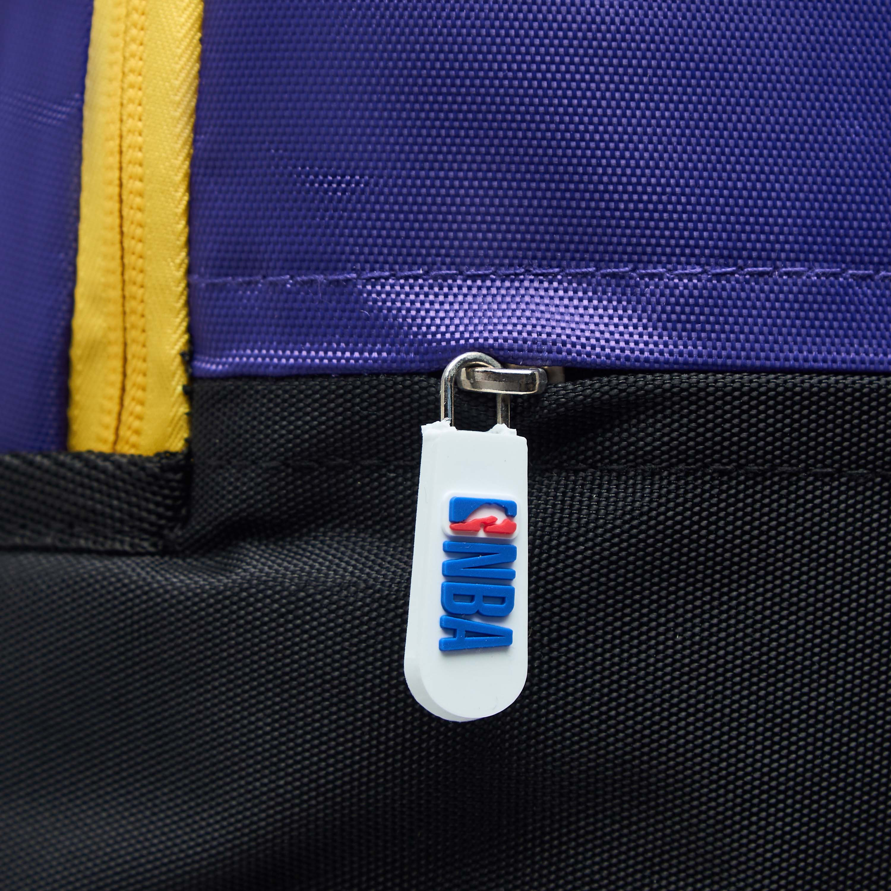 NBA The Los Angeles Lakers Logo Detail Backpack with Zip Closure - 18 inches-school-bagsandbackpacks-backpacks-image-10
