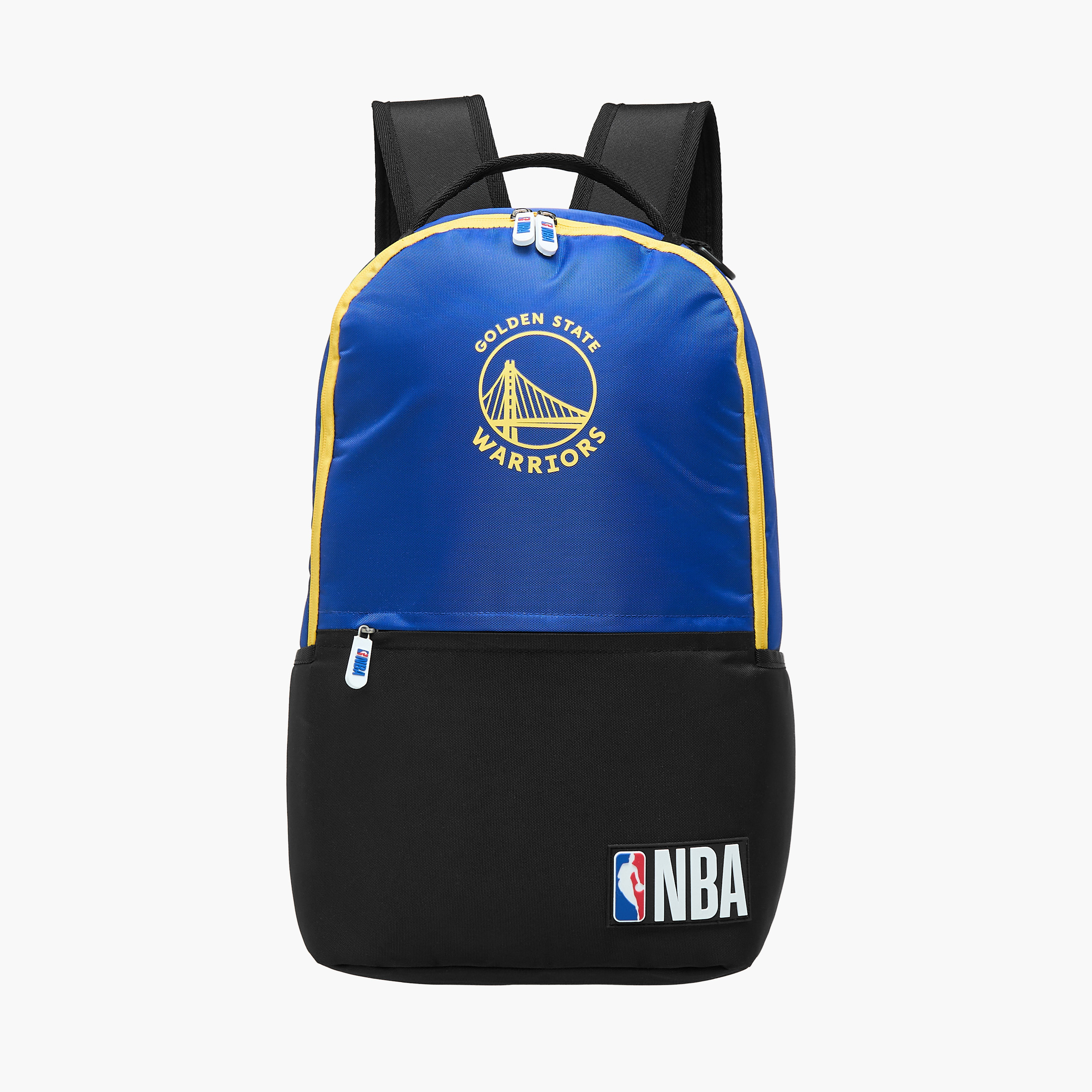 NBA The Golden State Warriors Logo Detail Backpack with Zip Closure - 18 inches-school-bagsandbackpacks-backpacks-image-1