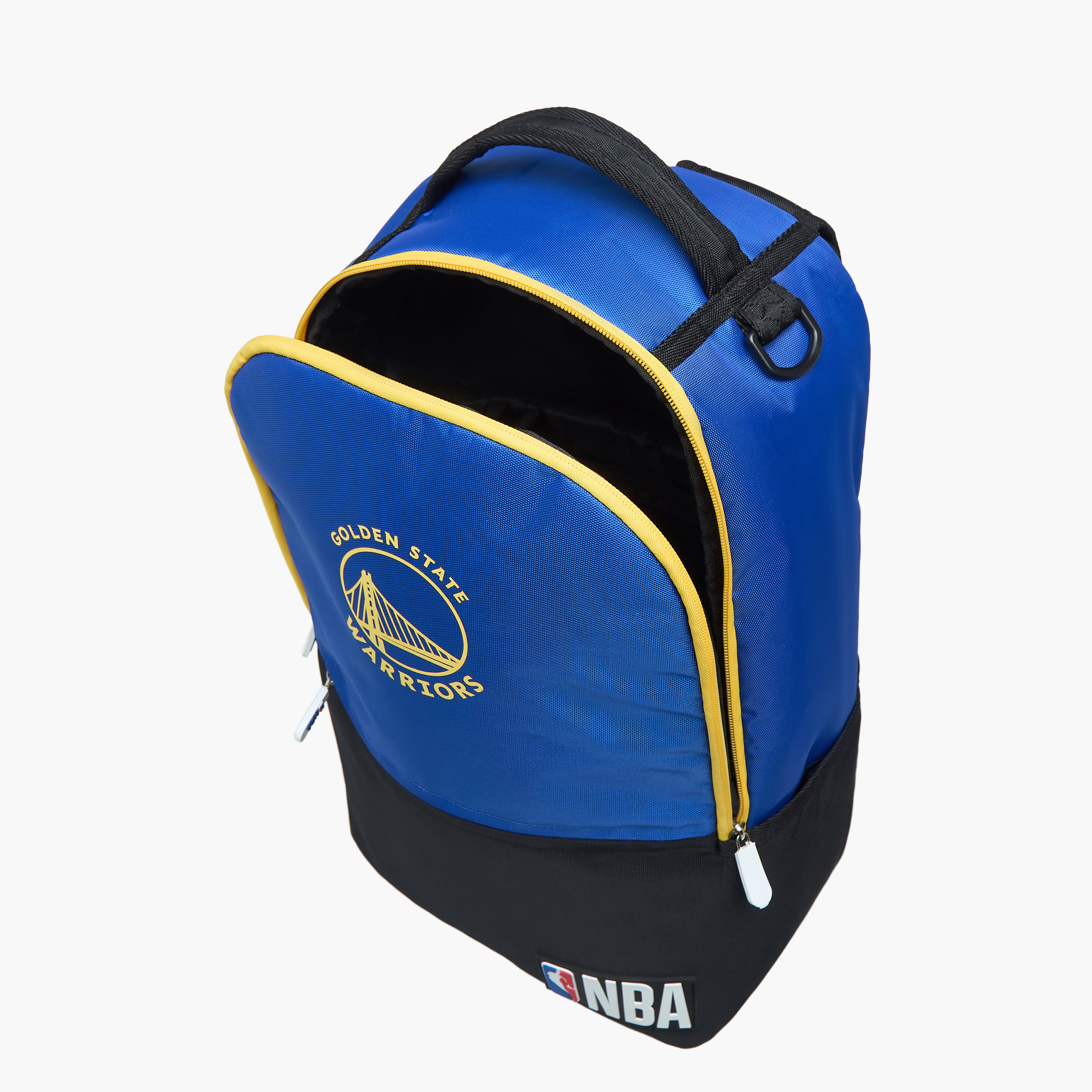 NBA The Golden State Warriors Logo Detail Backpack with Zip Closure - 18 inches-school-bagsandbackpacks-backpacks-image-13