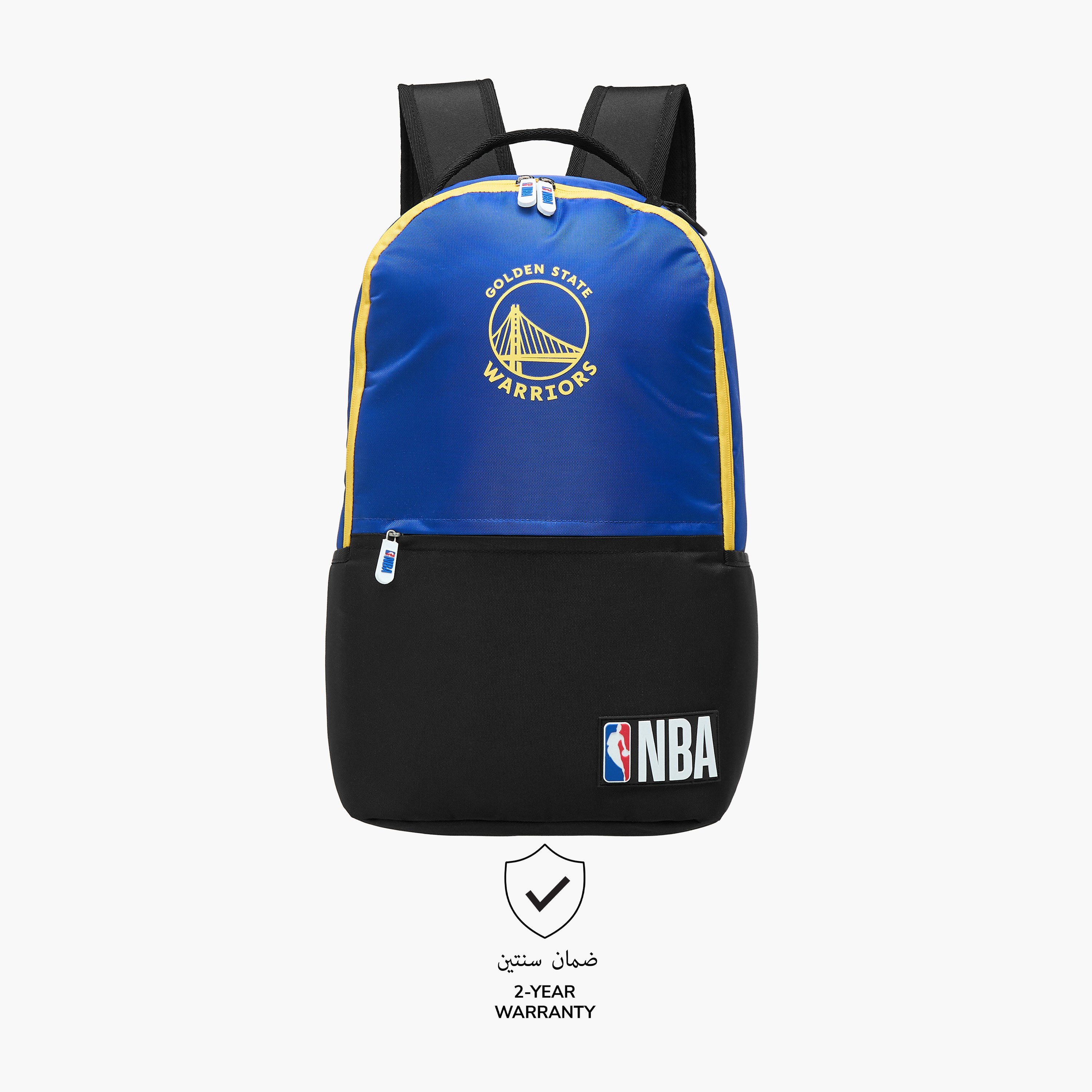 NBA The Golden State Warriors Logo Detail Backpack with Zip Closure - 18 inches-school-bagsandbackpacks-backpacks-image-6