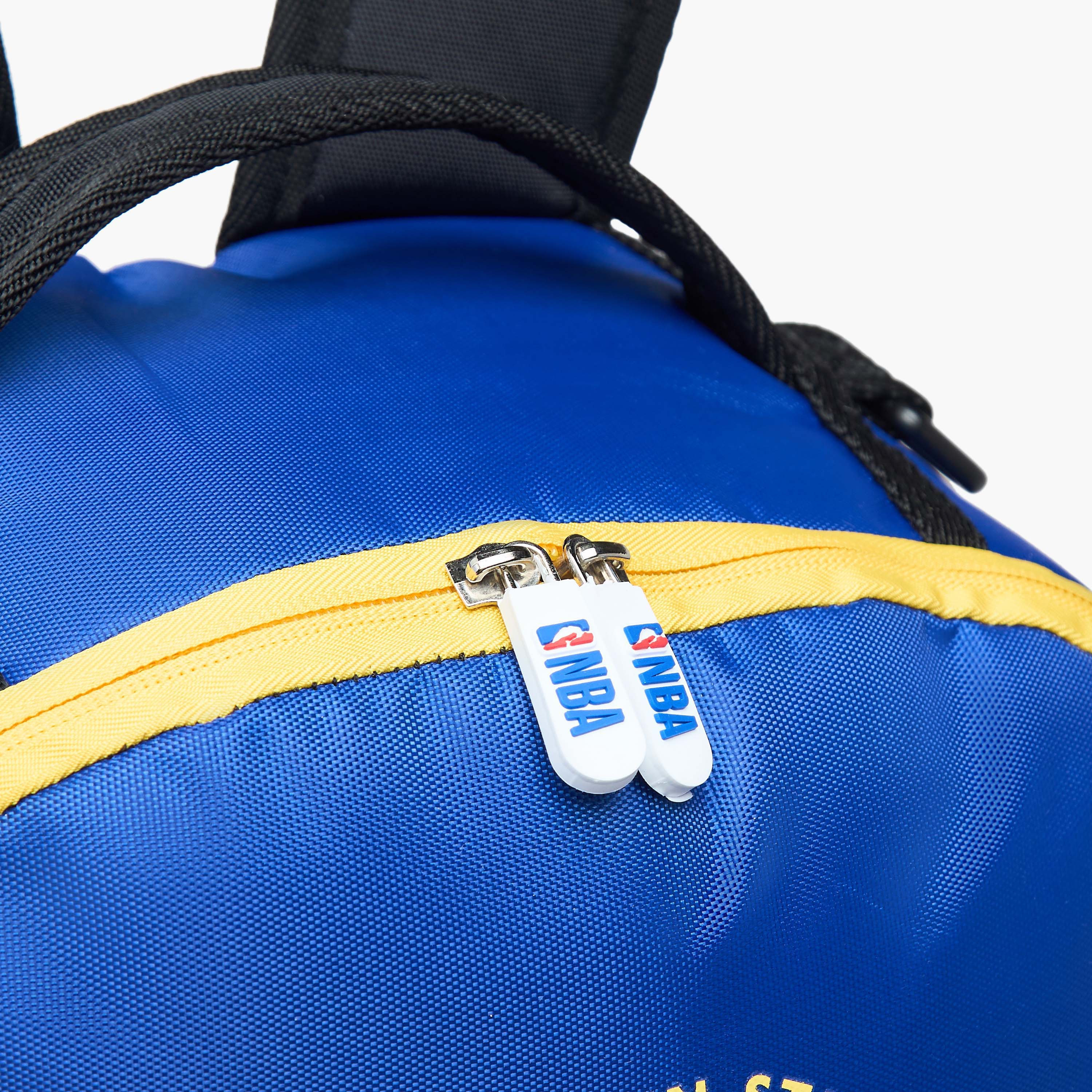 NBA The Golden State Warriors Logo Detail Backpack with Zip Closure - 18 inches-school-bagsandbackpacks-backpacks-image-9