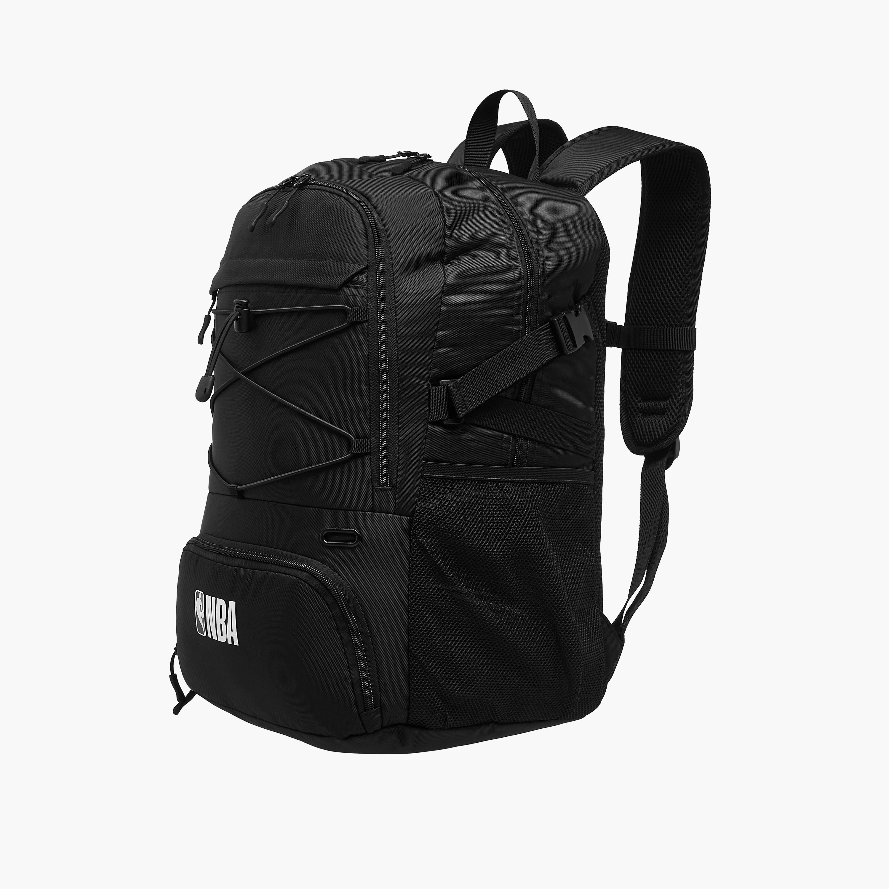 NBA Logo Print Backpack with Adjustable Straps and Zip Closure - 18 inches-school-bagsandbackpacks-backpacks-image-4