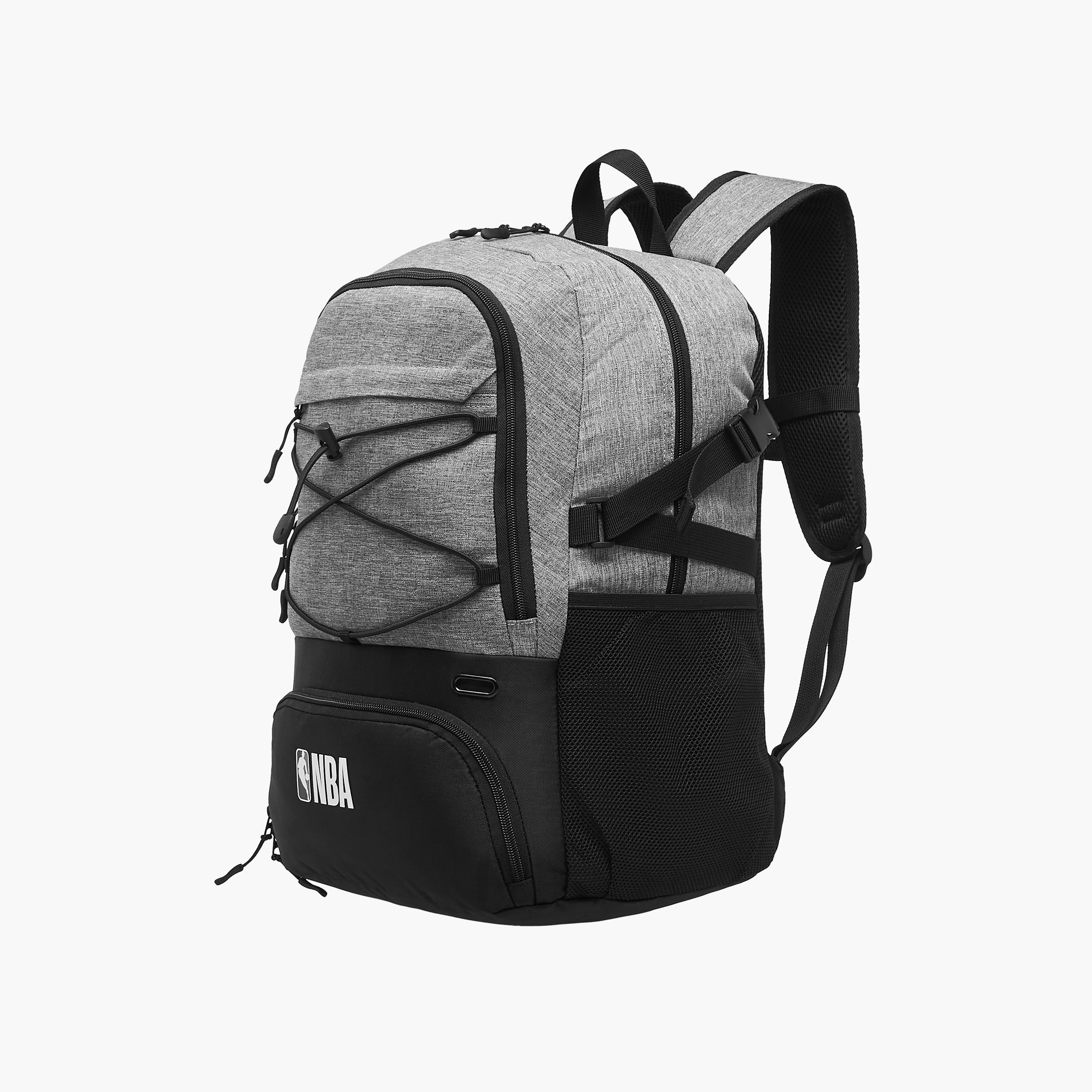 NBA Logo Print Backpack with Adjustable Straps and Zip Closure - 18 inches-school-bagsandbackpacks-backpacks-image-4