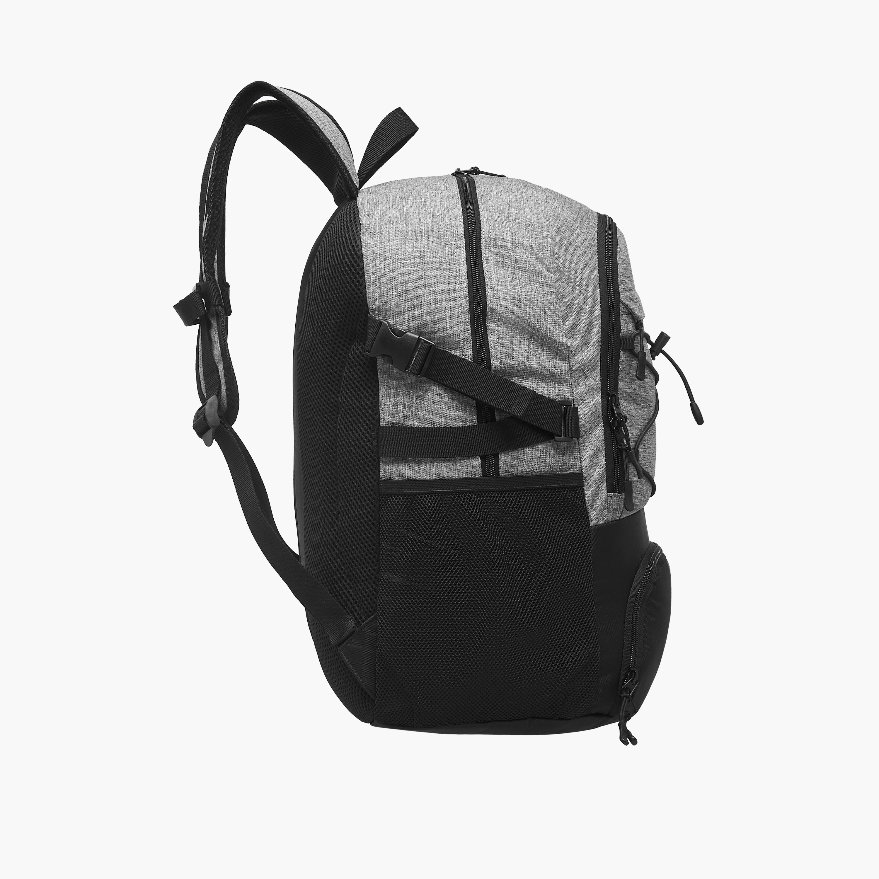 NBA Logo Print Backpack with Adjustable Straps and Zip Closure - 18 inches-school-bagsandbackpacks-backpacks-image-5