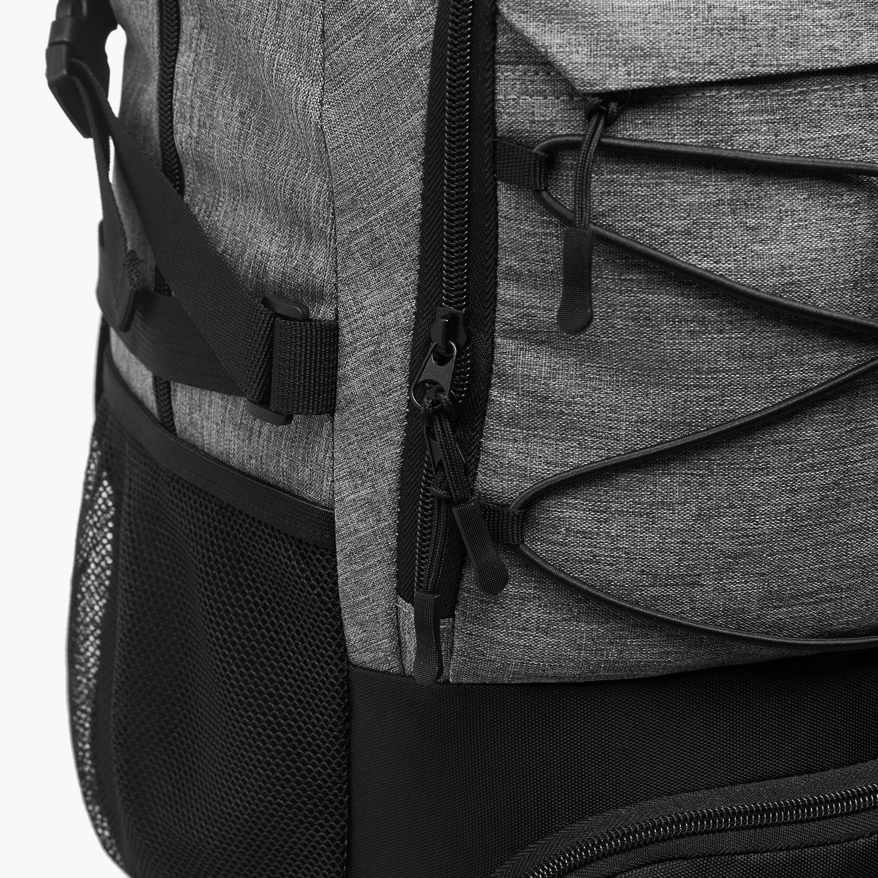 NBA Logo Print Backpack with Adjustable Straps and Zip Closure - 18 inches-school-bagsandbackpacks-backpacks-image-8