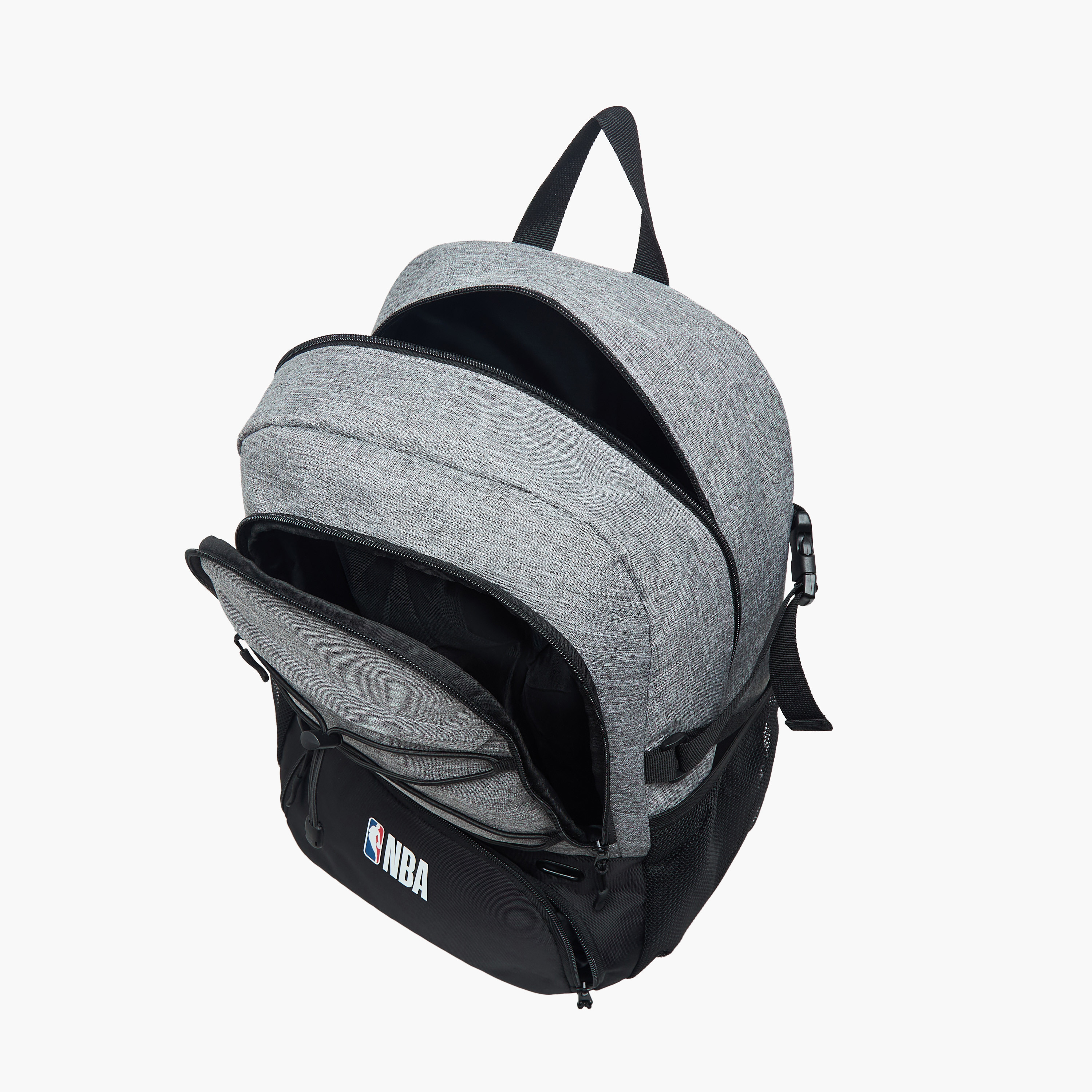 NBA Logo Print Backpack with Adjustable Straps and Zip Closure - 18 inches-school-bagsandbackpacks-backpacks-image-10