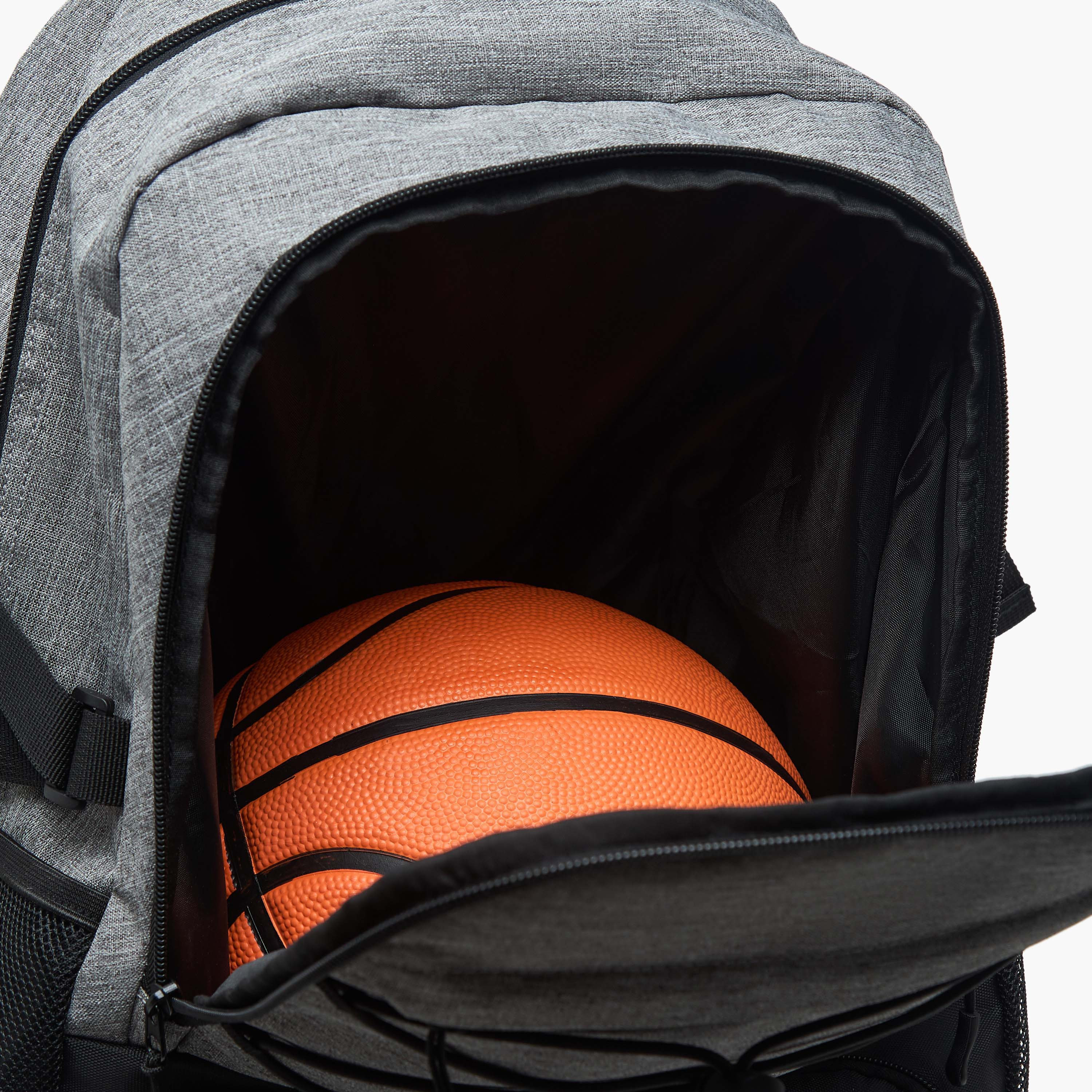 NBA Logo Print Backpack with Adjustable Straps and Zip Closure - 18 inches-school-bagsandbackpacks-backpacks-image-11